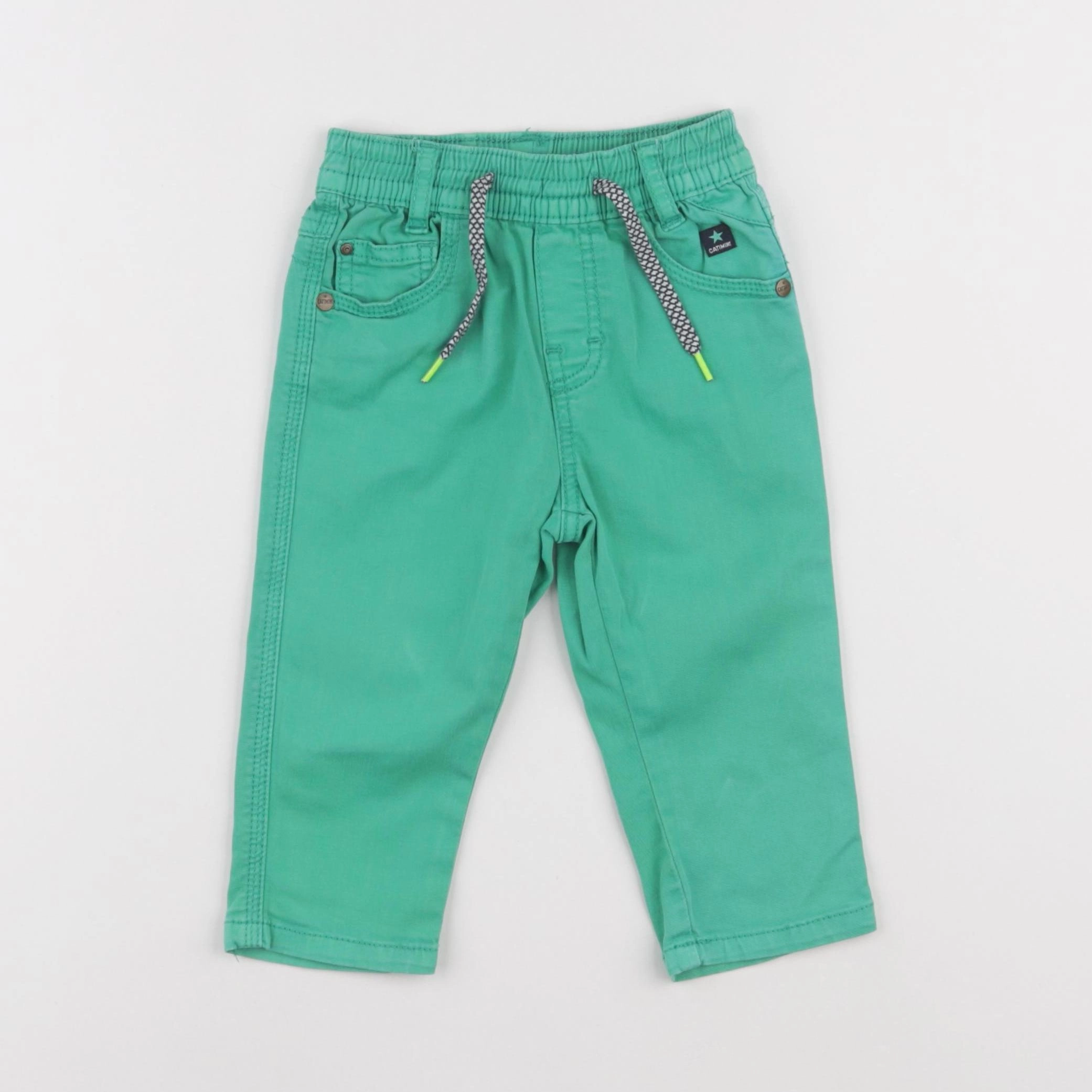 Catimini - pantalon vert - 12 mois