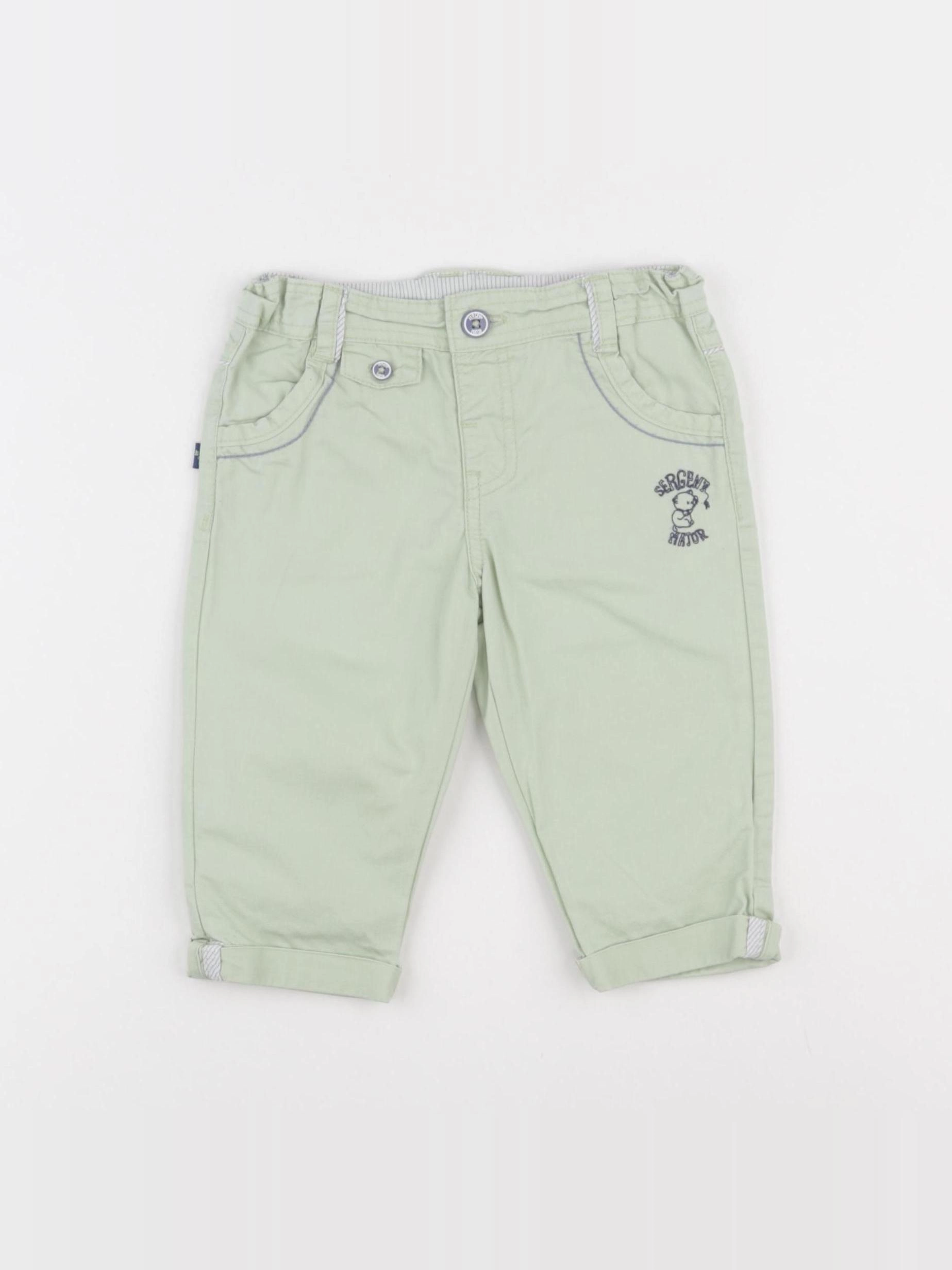 Sergent Major - pantalon vert - 6 mois
