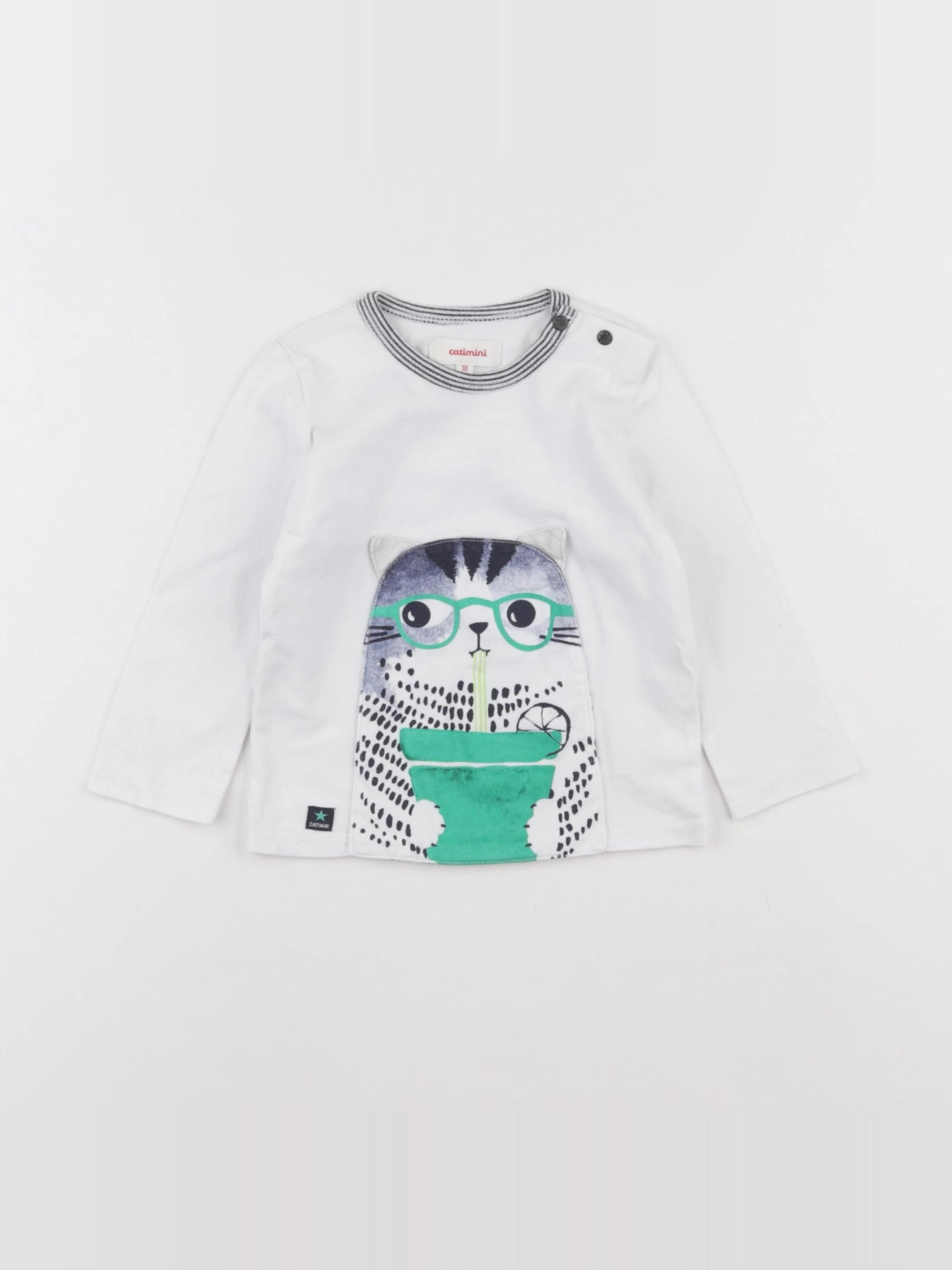 Catimini - tee-shirt blanc - 18 mois