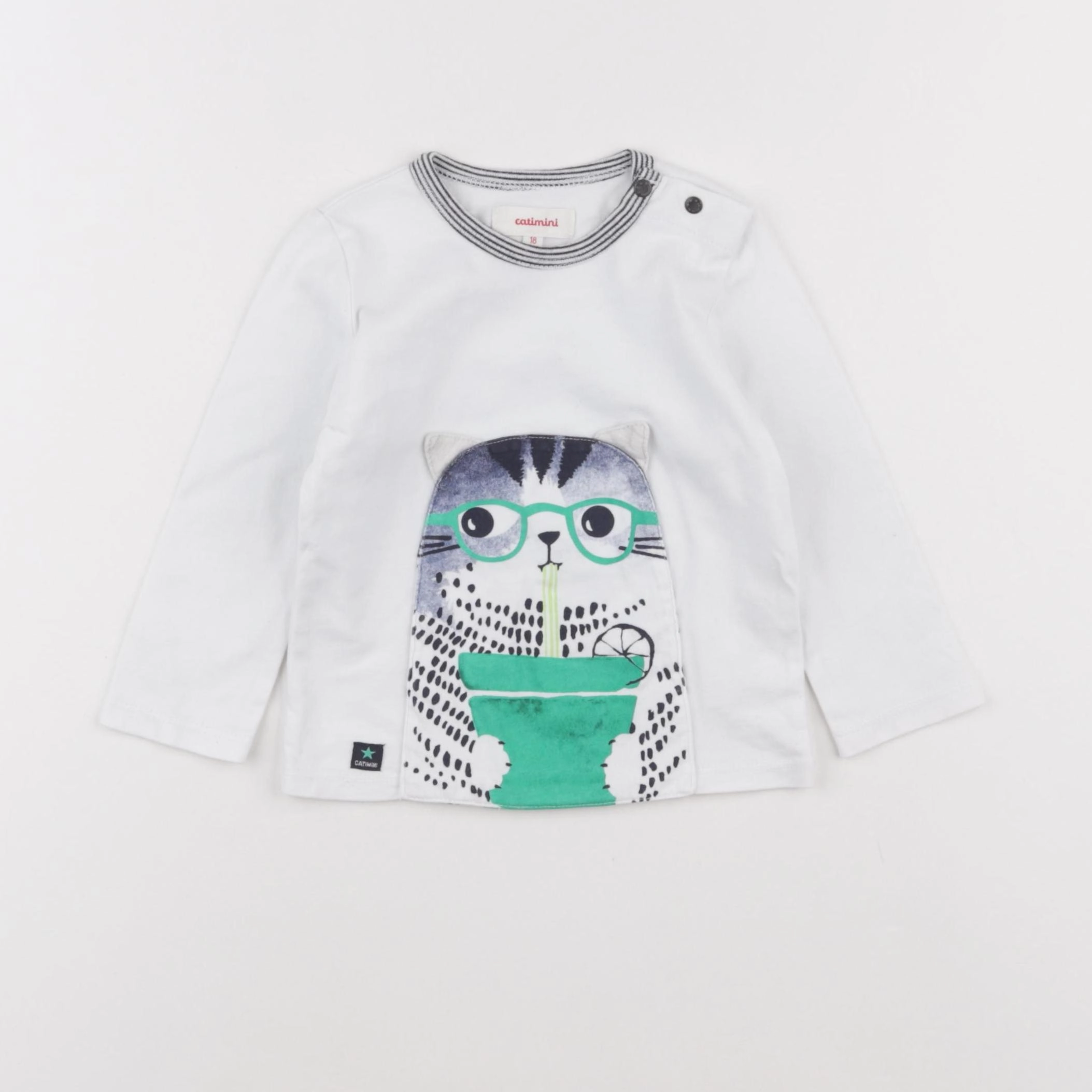 Catimini - tee-shirt blanc - 18 mois