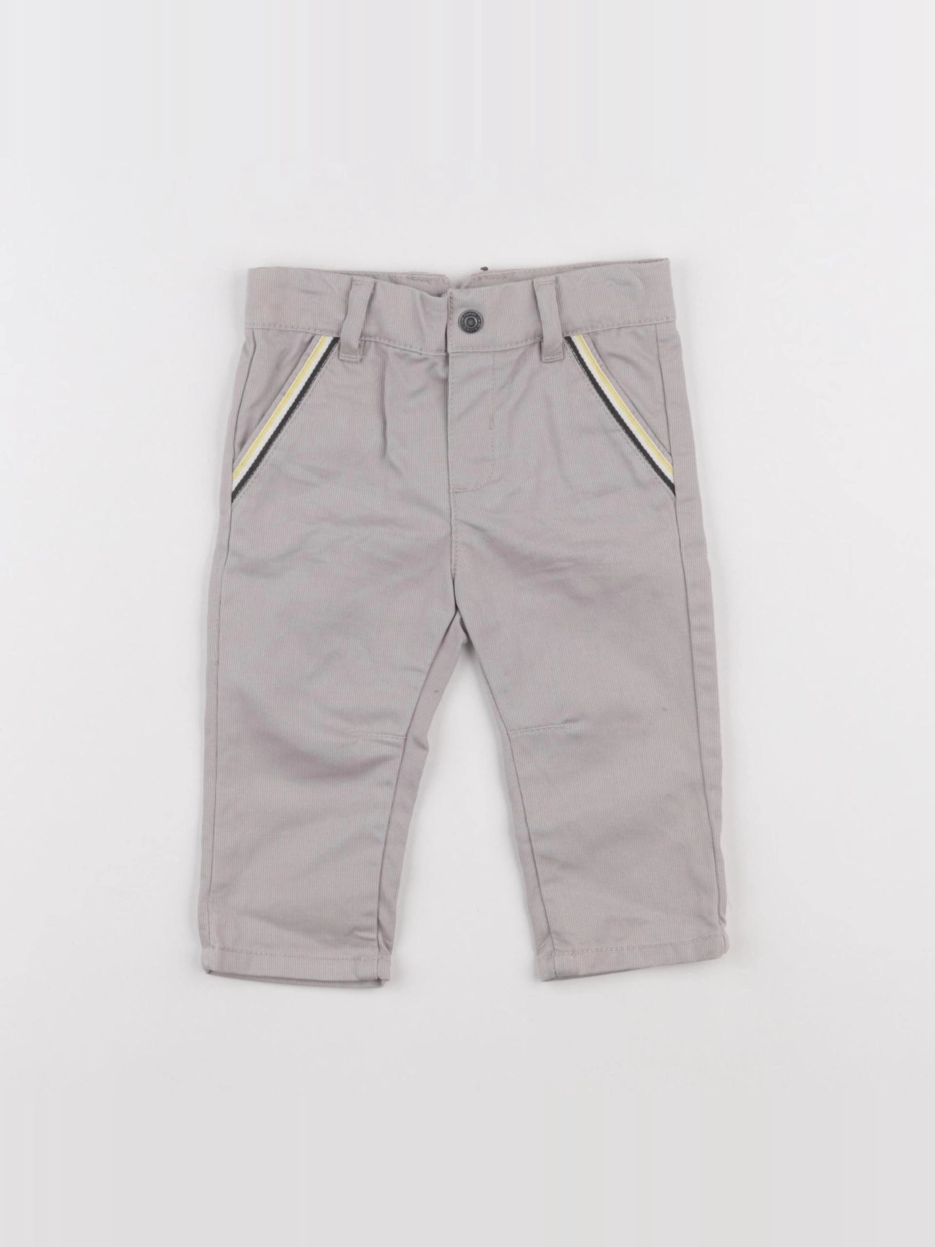 Obaïbi - pantalon gris - 6 mois