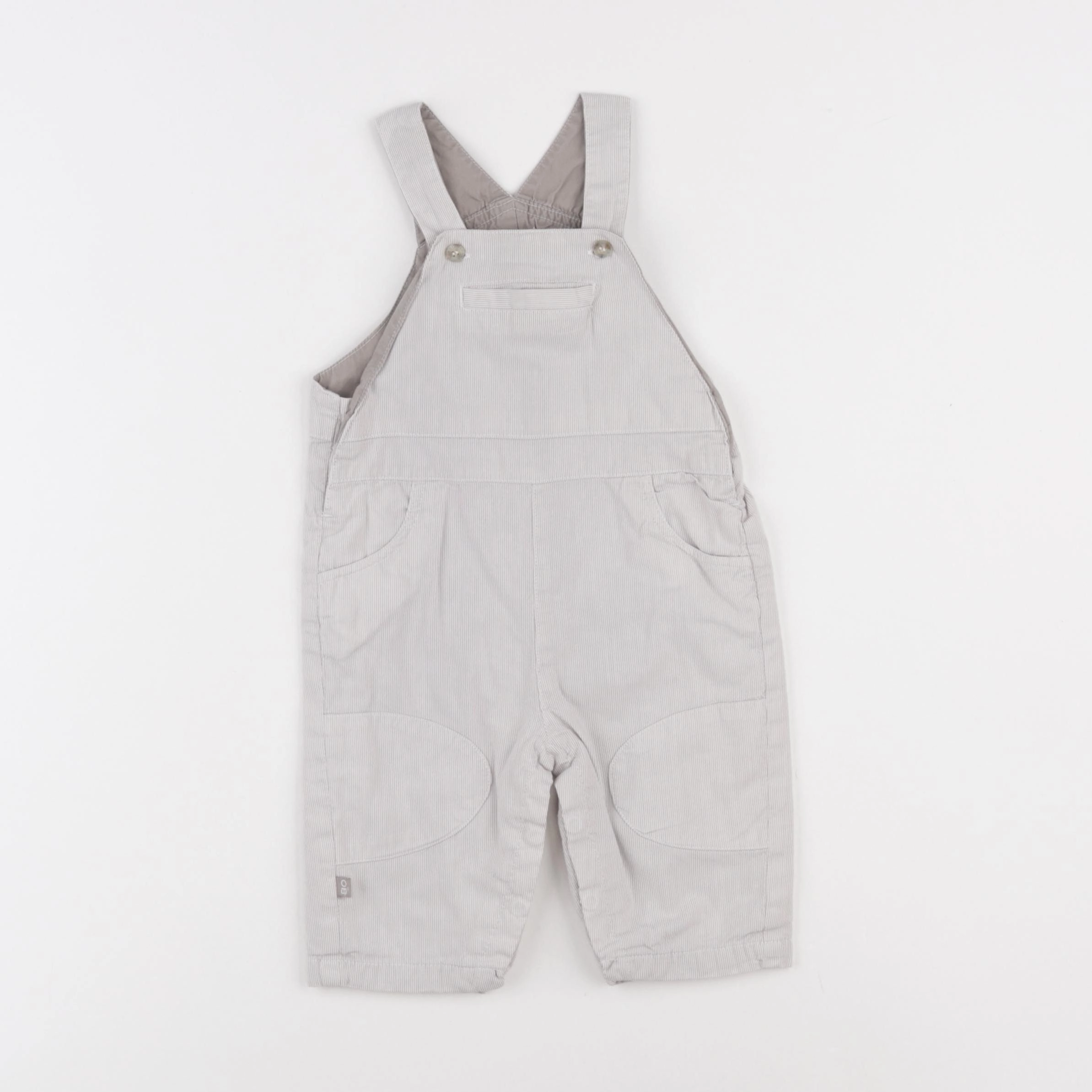 Obaïbi - salopette gris - 6 mois