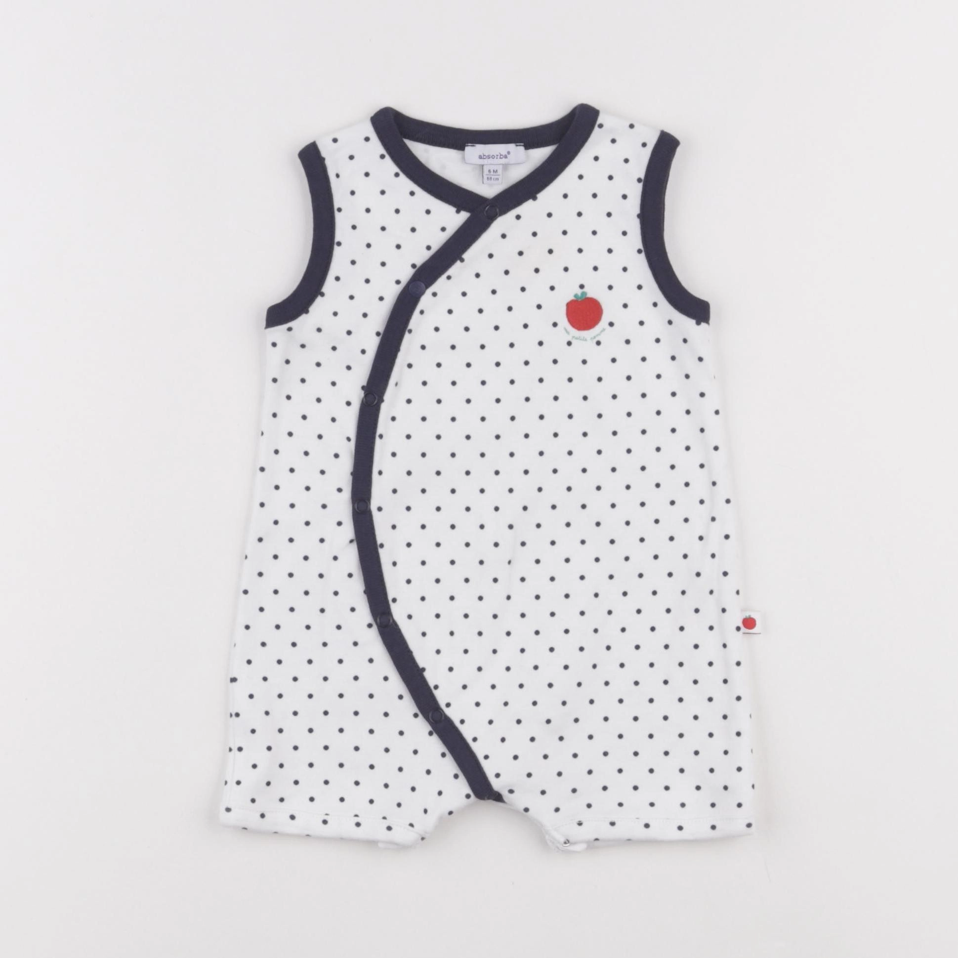 Absorba - pyjama coton blanc - 6 mois