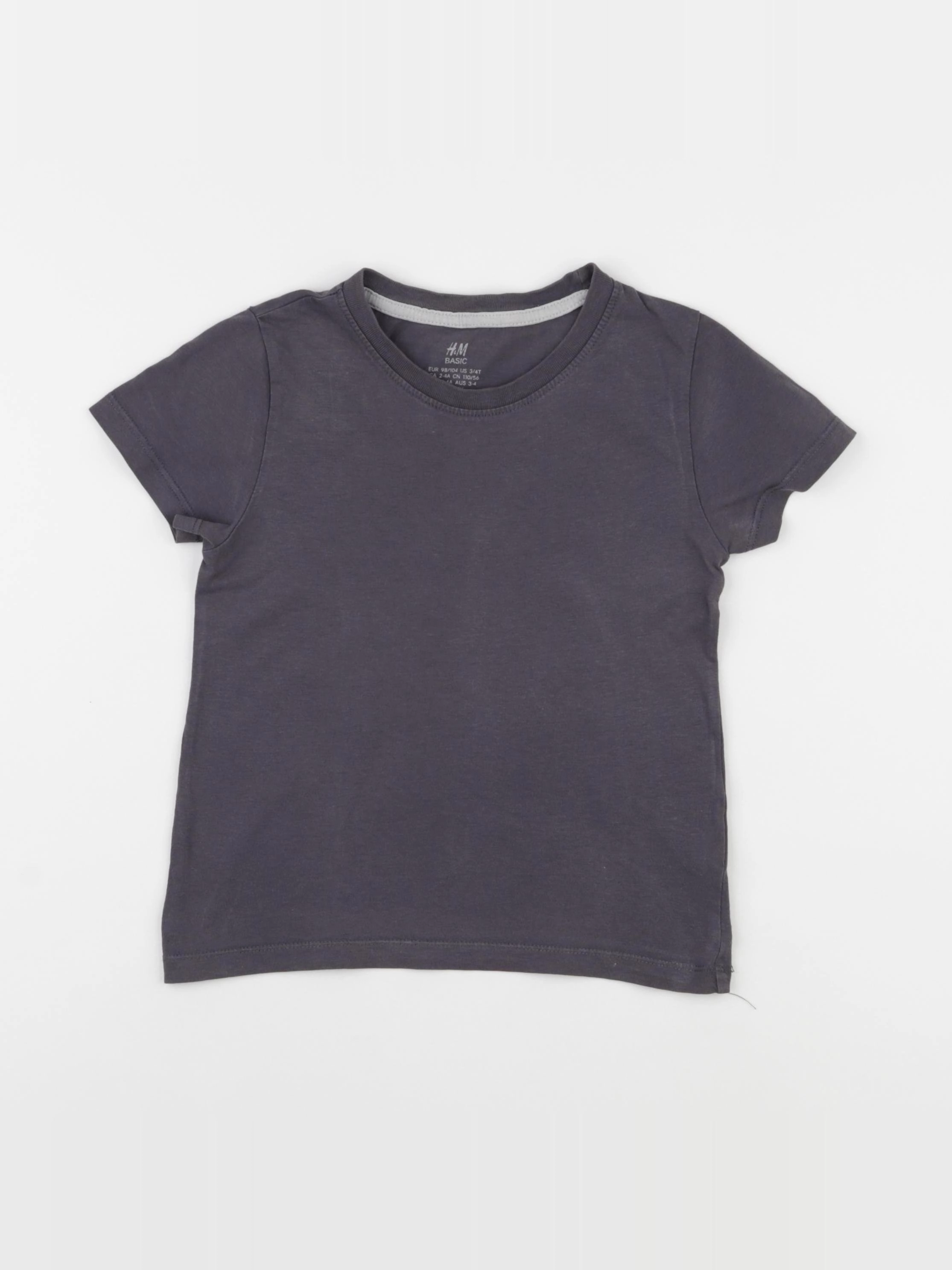 H&M - tee-shirt gris - 3/4 ans