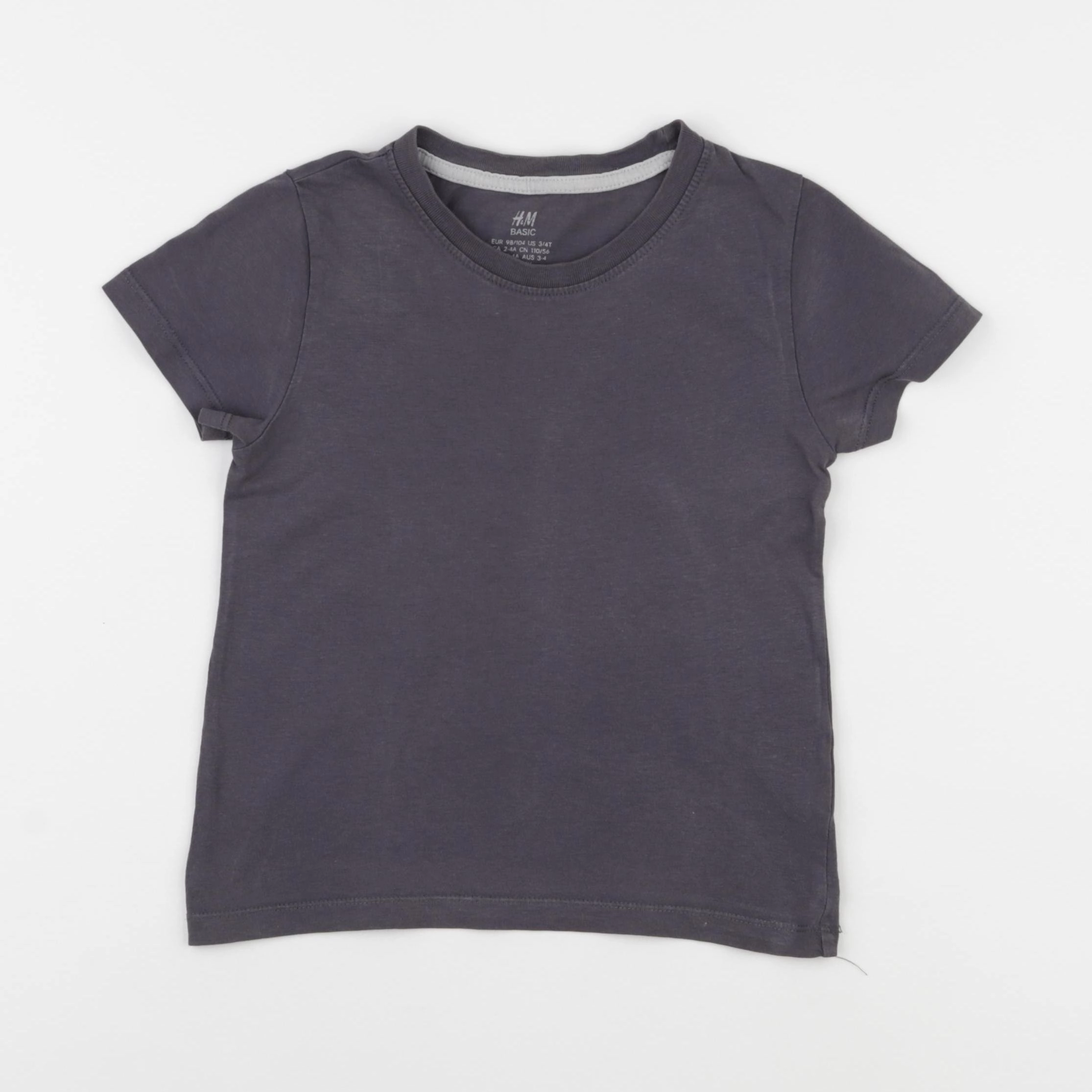 H&M - tee-shirt gris - 3/4 ans