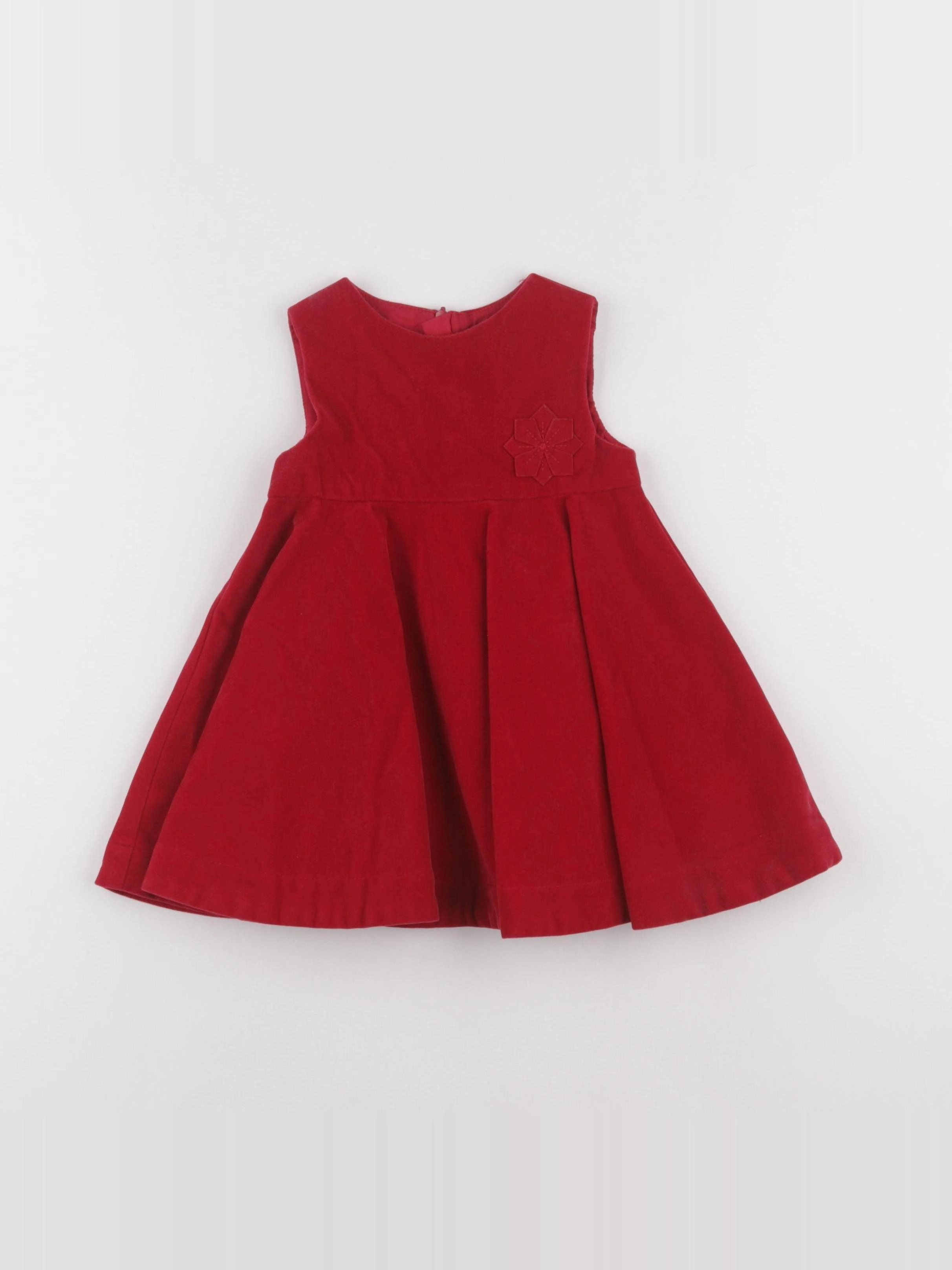 Obaïbi - robe rouge - 12 mois