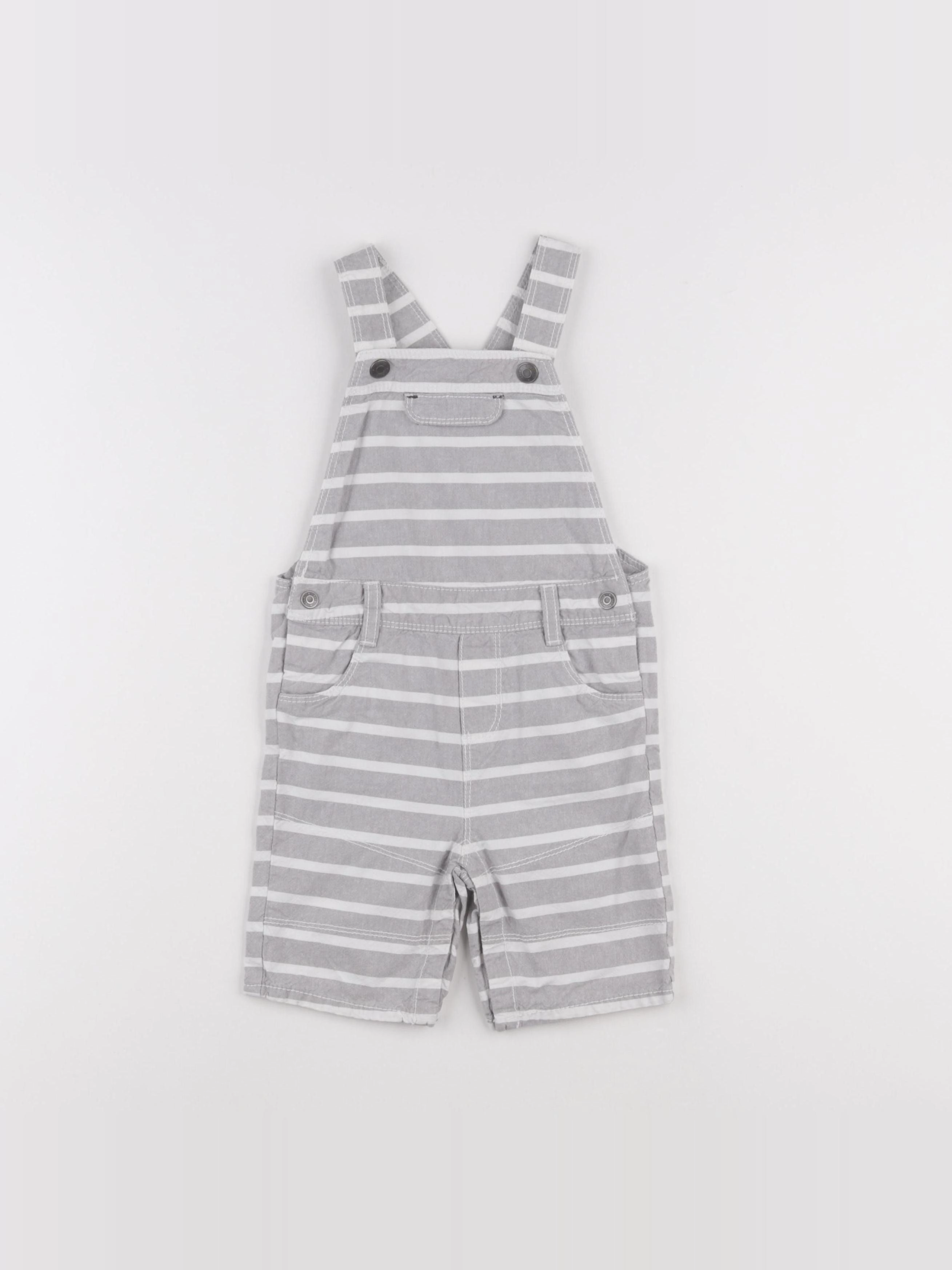 Obaïbi - salopette gris - 24 mois