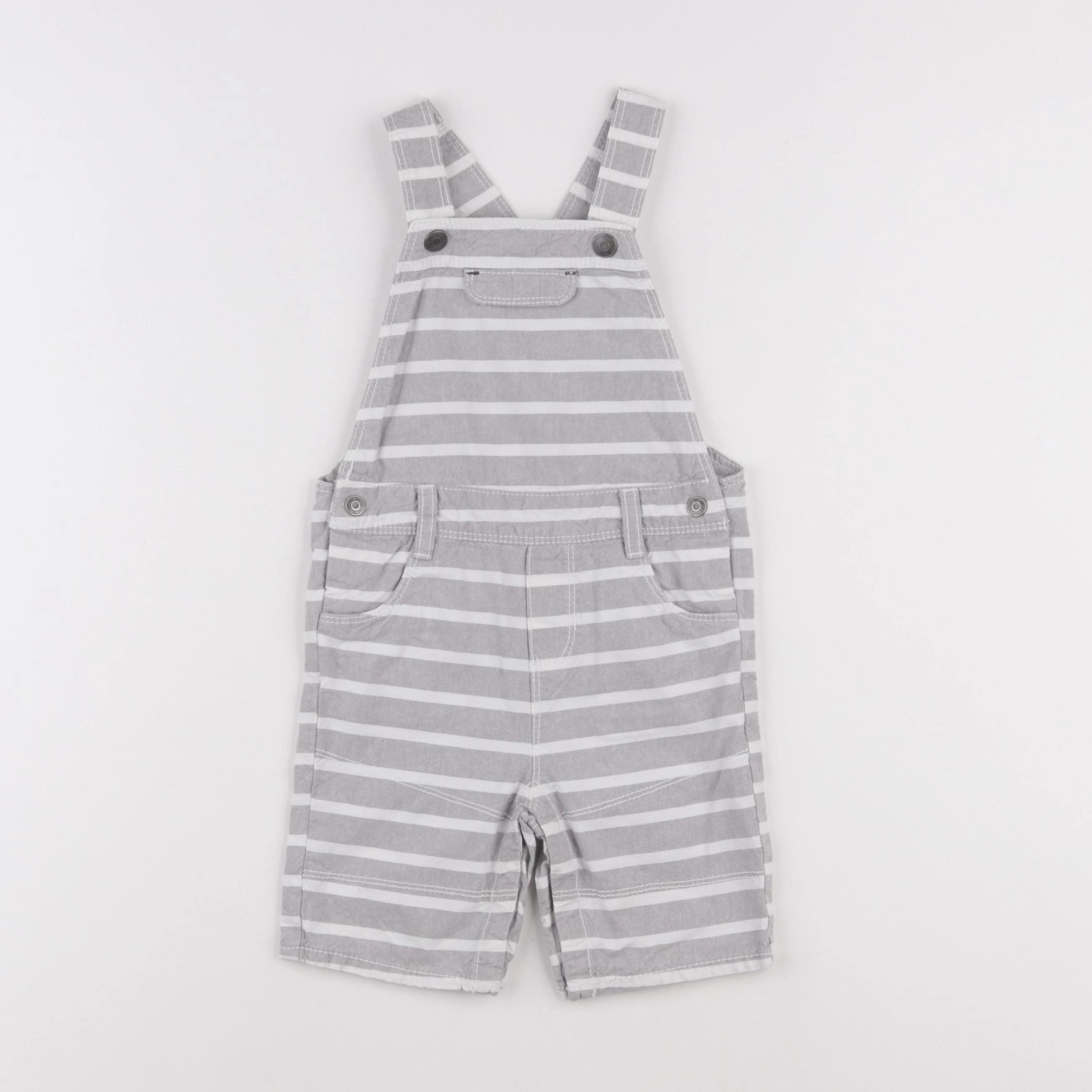 Obaïbi - salopette gris - 24 mois