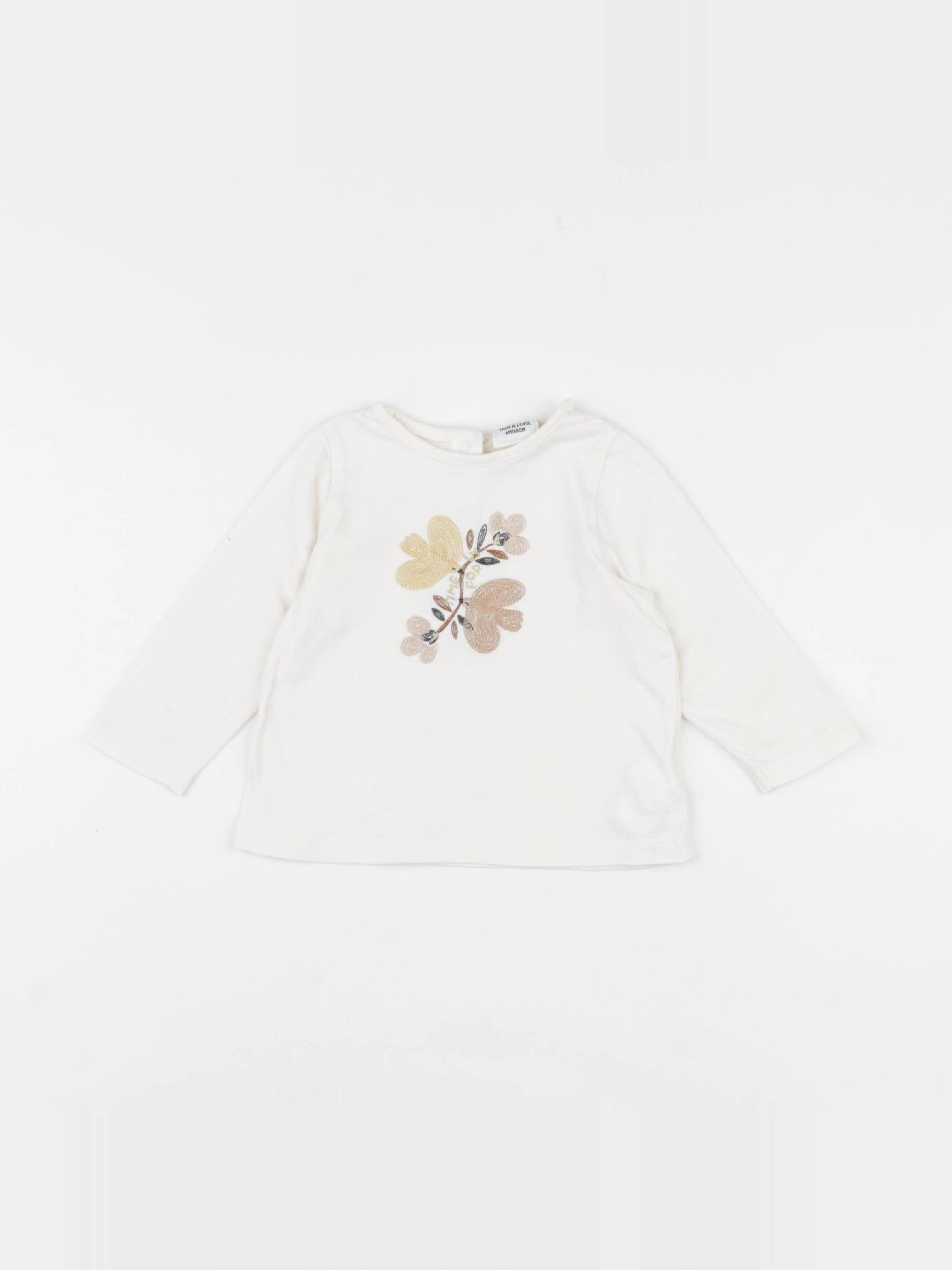 Tape à l'oeil - tee-shirt beige - 6 mois