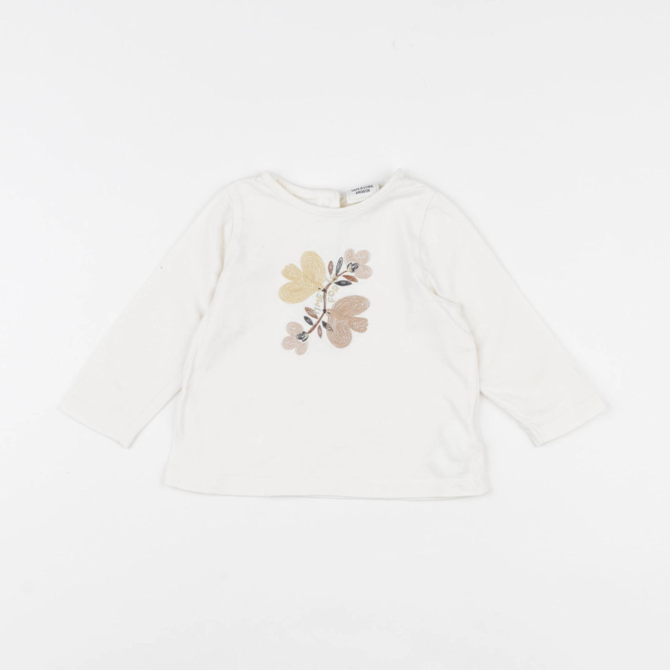 Tape à l'oeil - tee-shirt beige - 6 mois