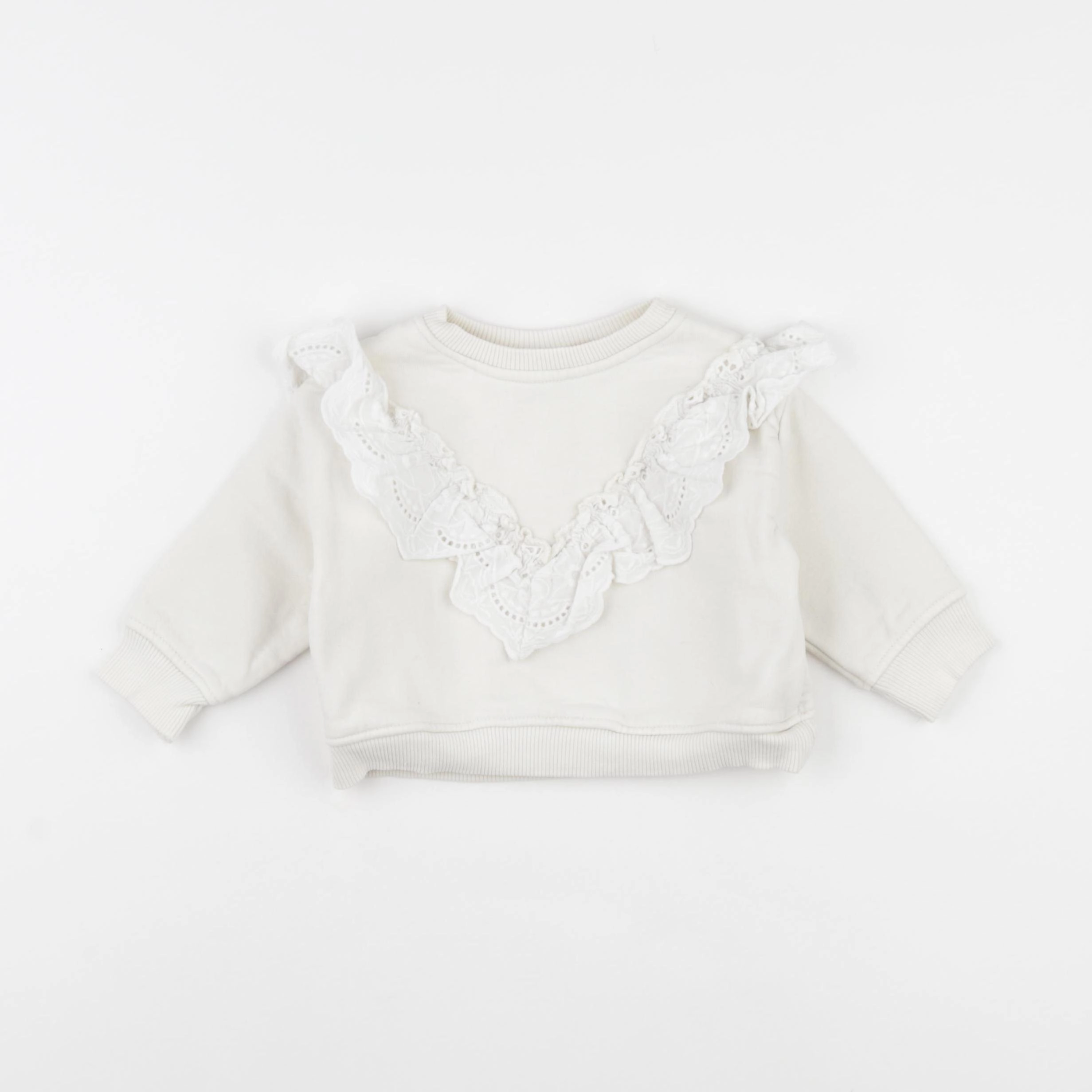 Zara - sweat beige - 3/6 mois