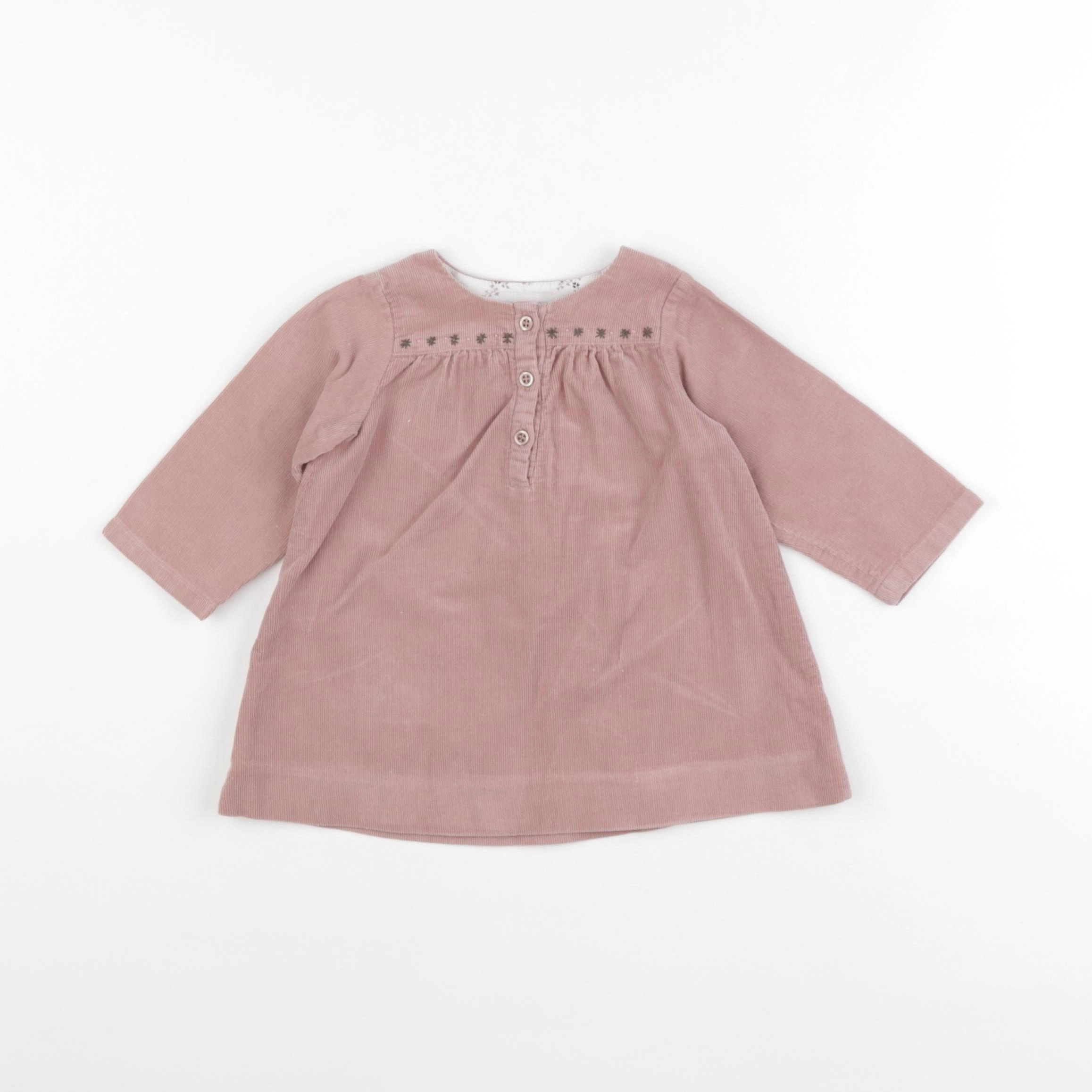 Bonpoint - robe rose - 6 mois