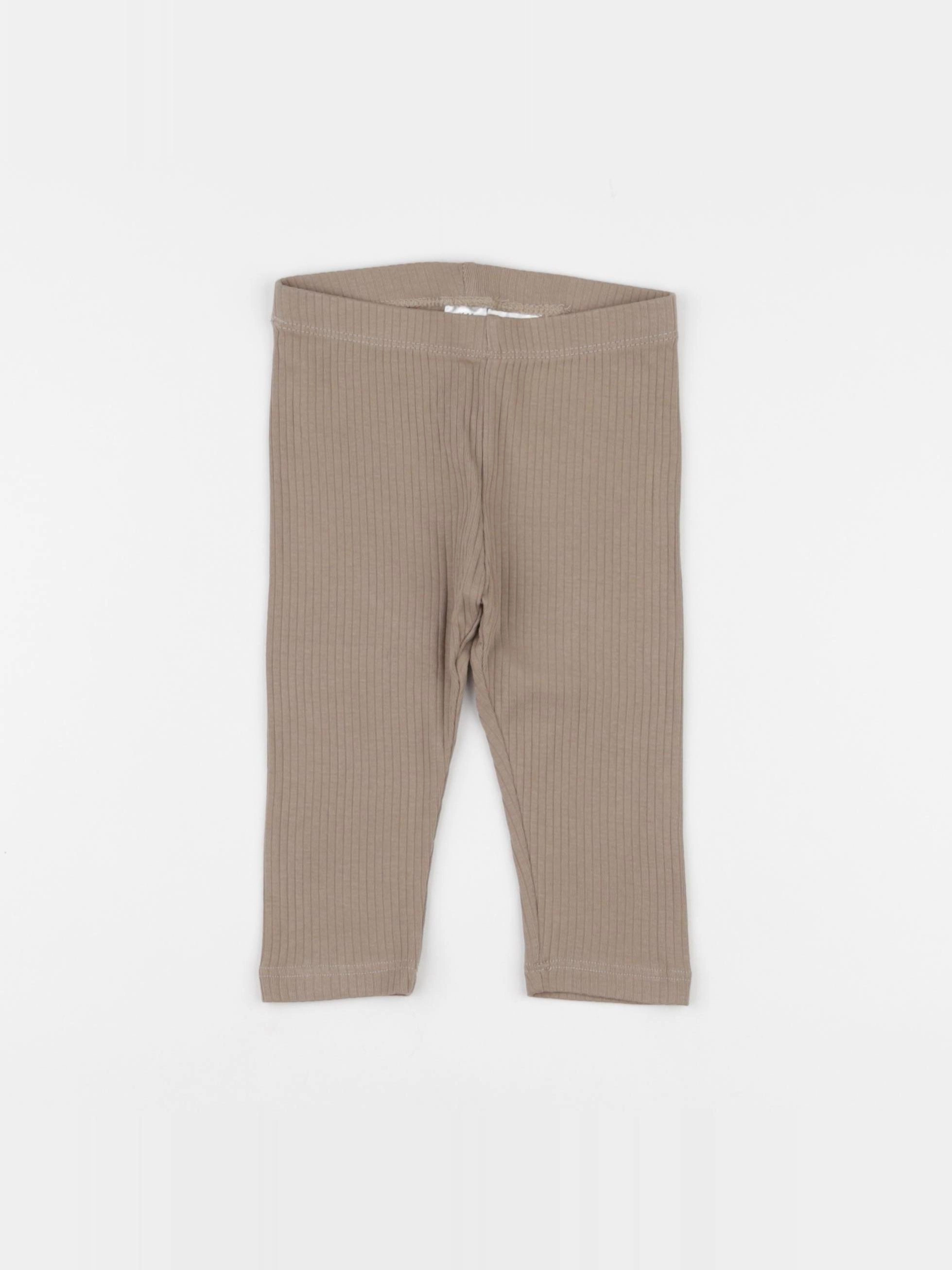 H&M - legging marron - 6/9 mois