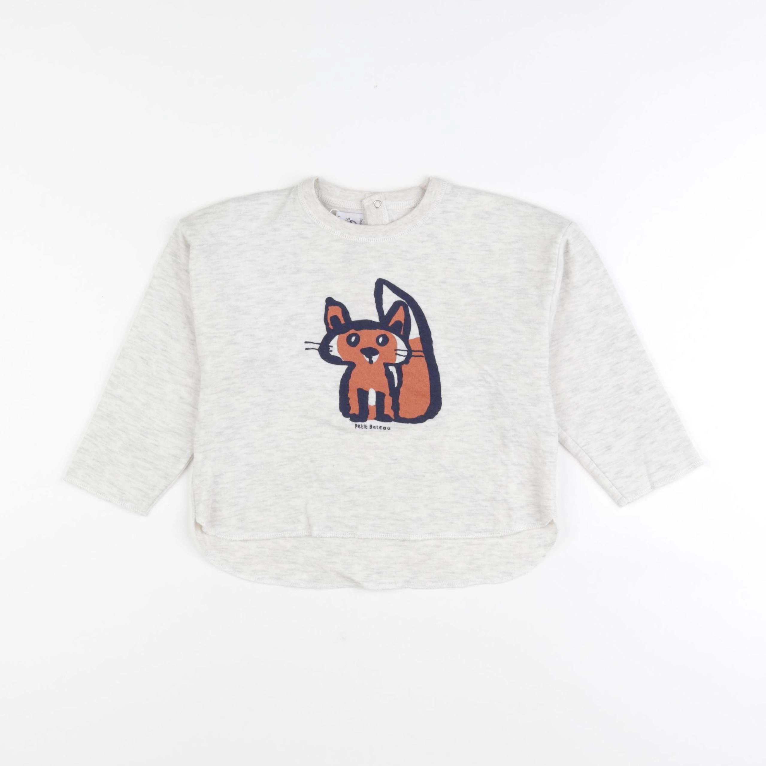 Petit Bateau - tee-shirt gris - 36 mois