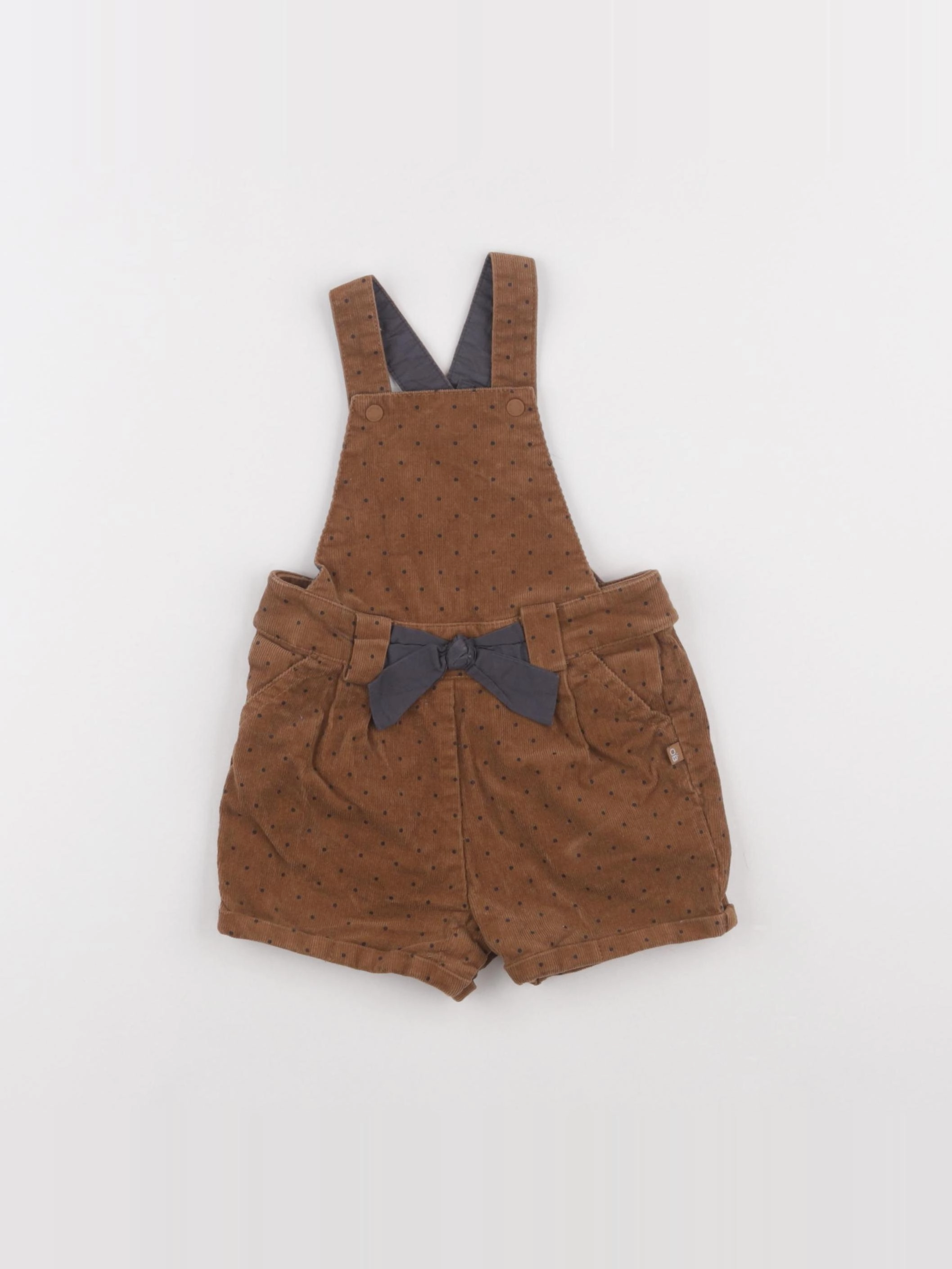 Obaïbi - salopette marron - 12 mois