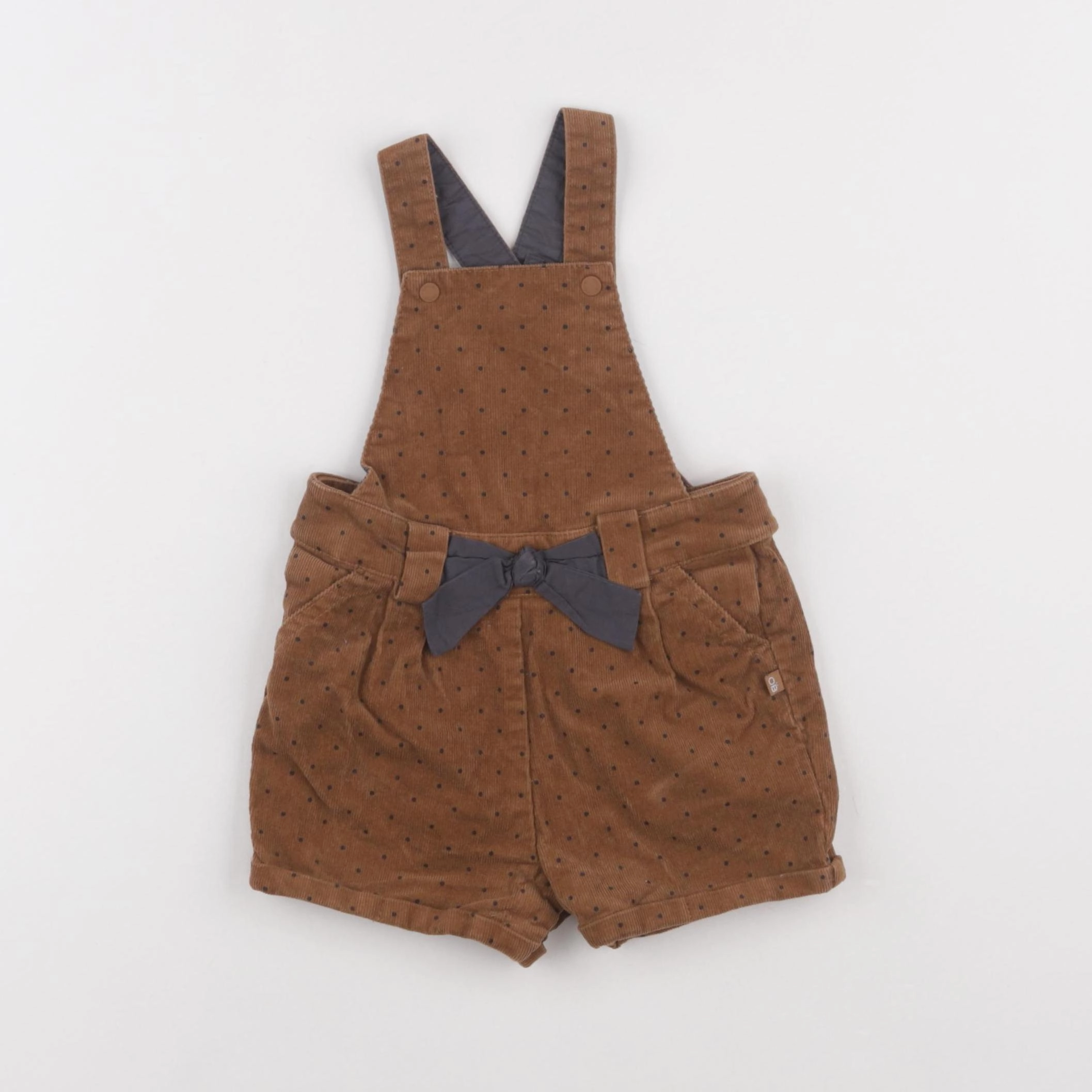 Obaïbi - salopette marron - 12 mois