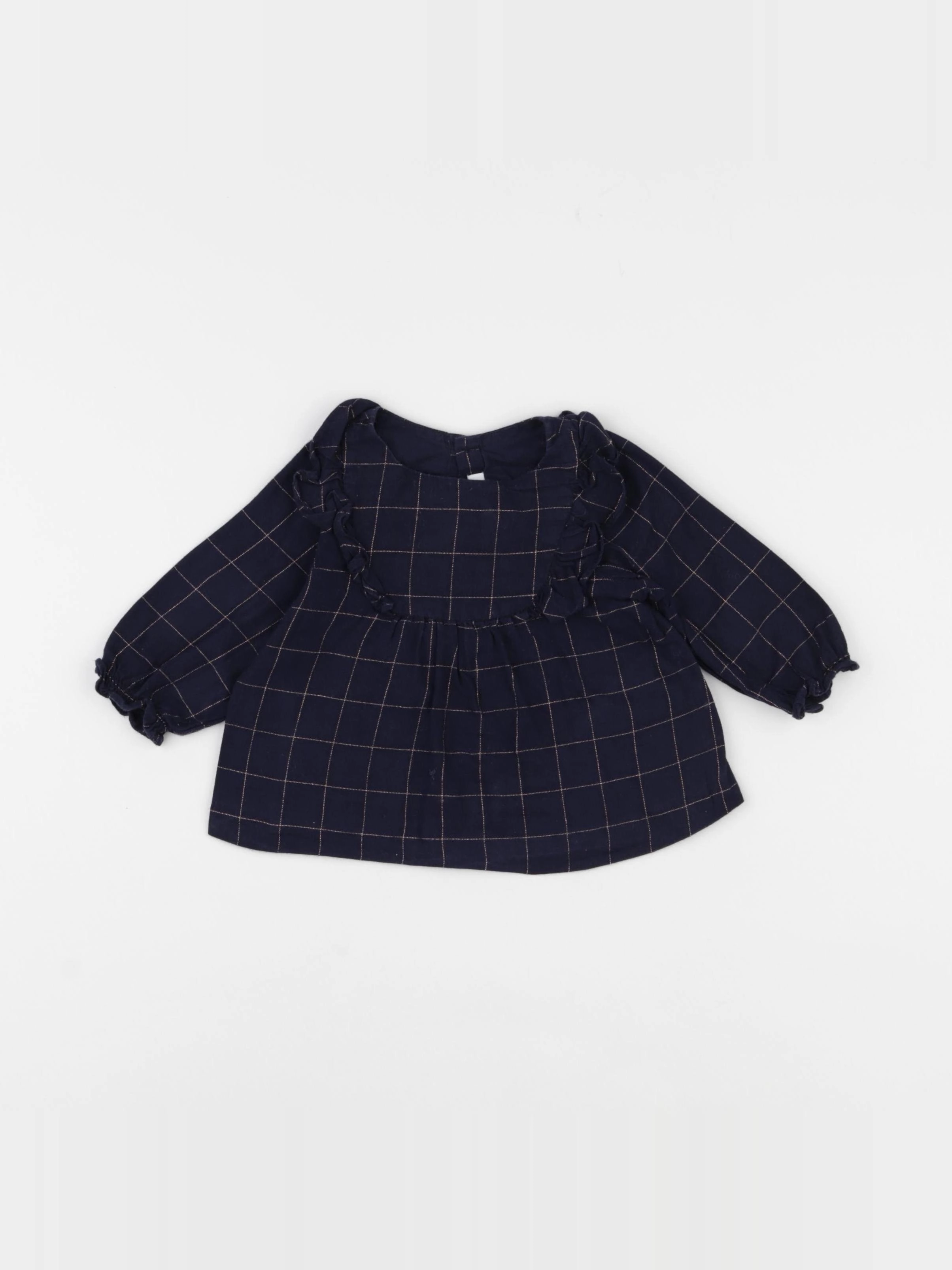 Jacadi - blouse bleu - 6 mois
