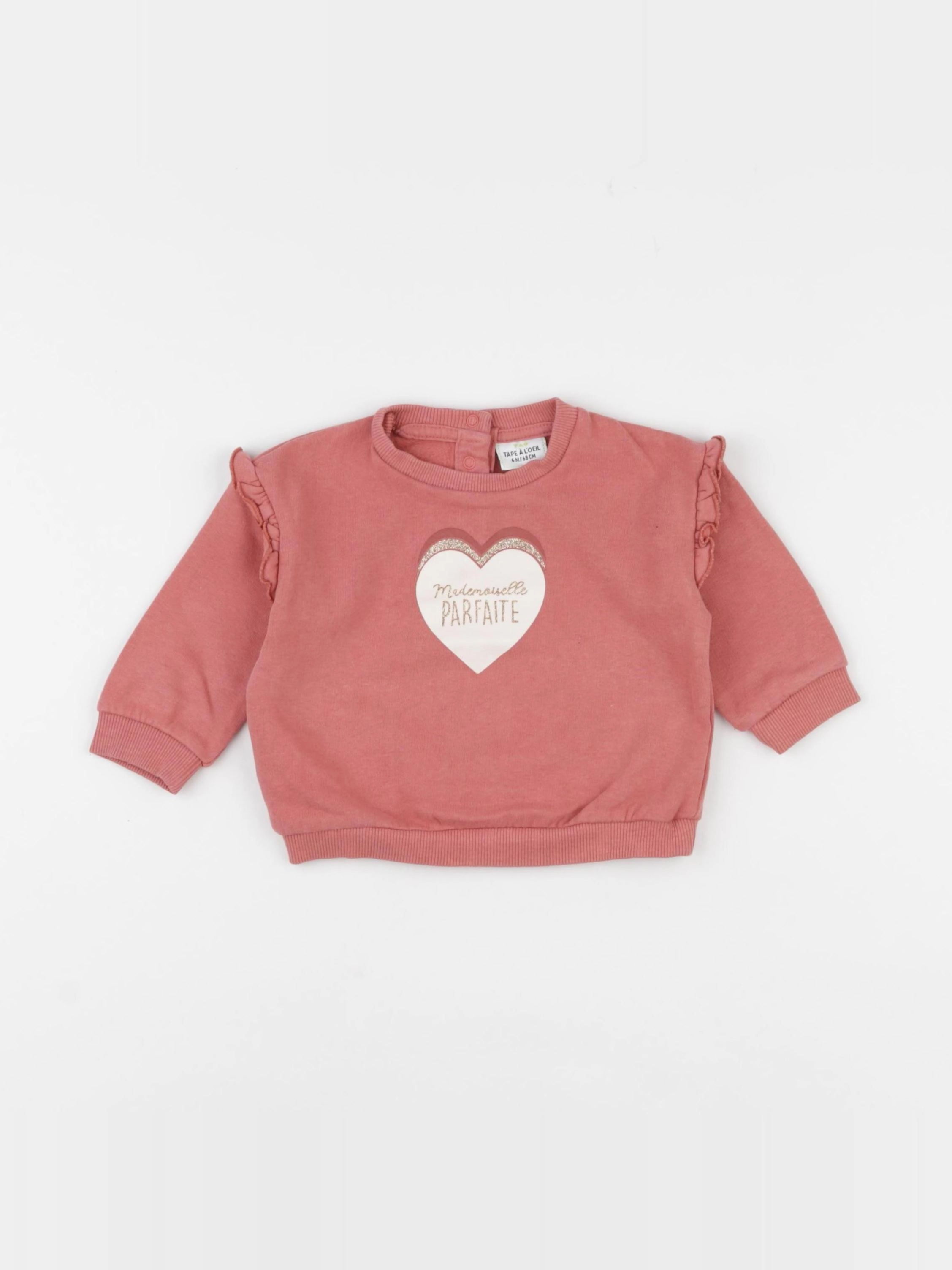 Tape à l'oeil - sweat rose - 6 mois