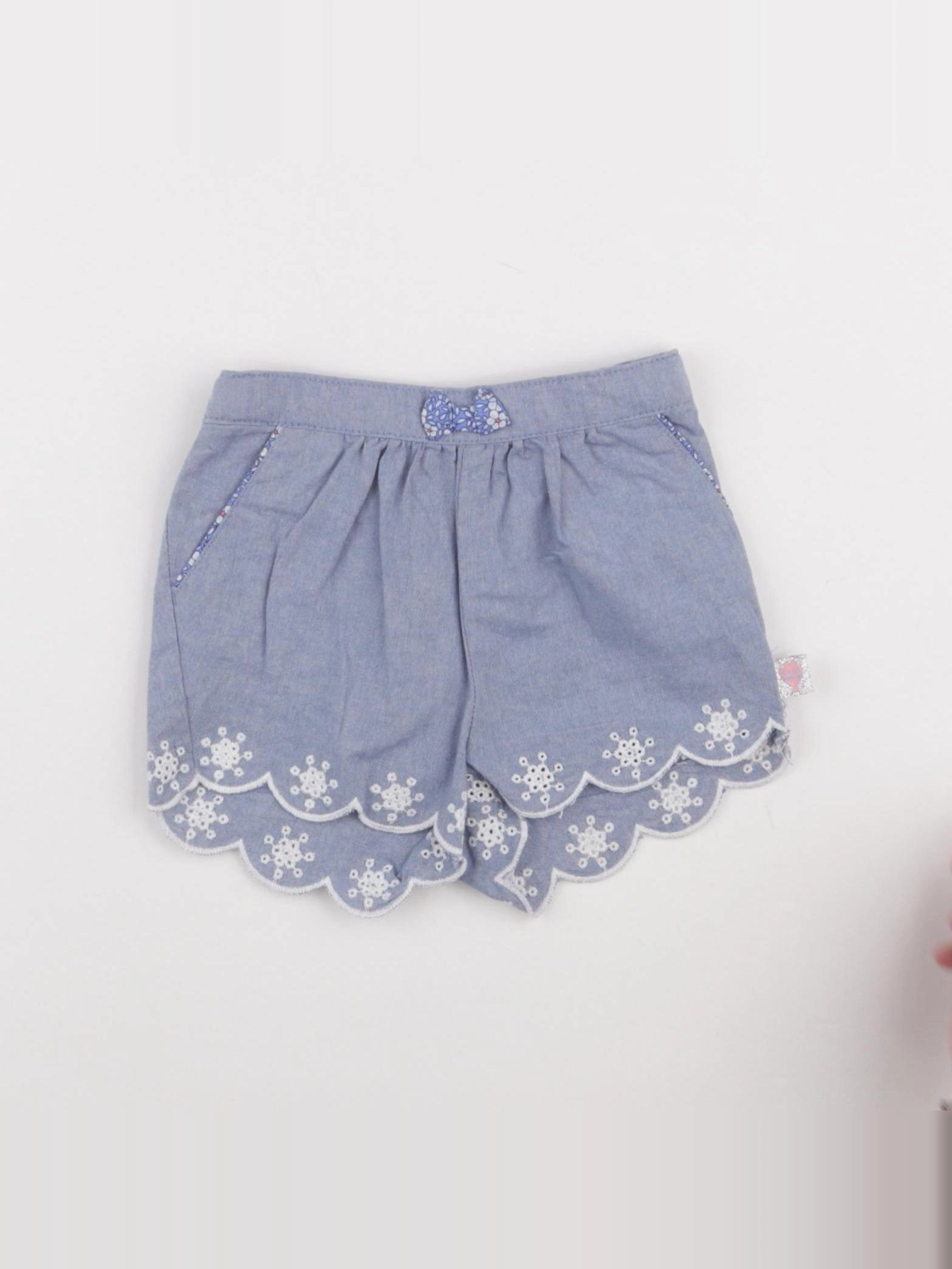 Sergent Major - short bleu - 12 mois