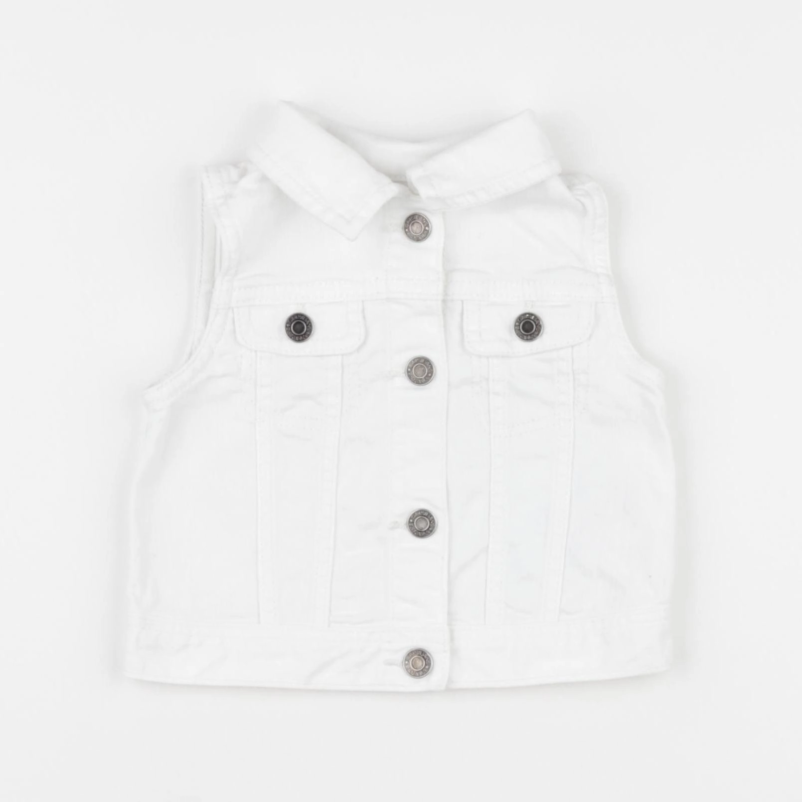 GAP - gilet blanc - 12/18 mois