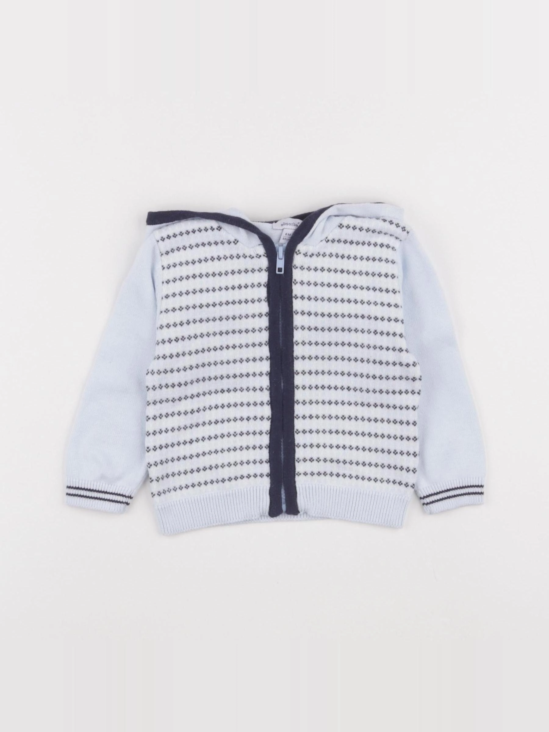 Absorba - gilet bleu - 6 mois