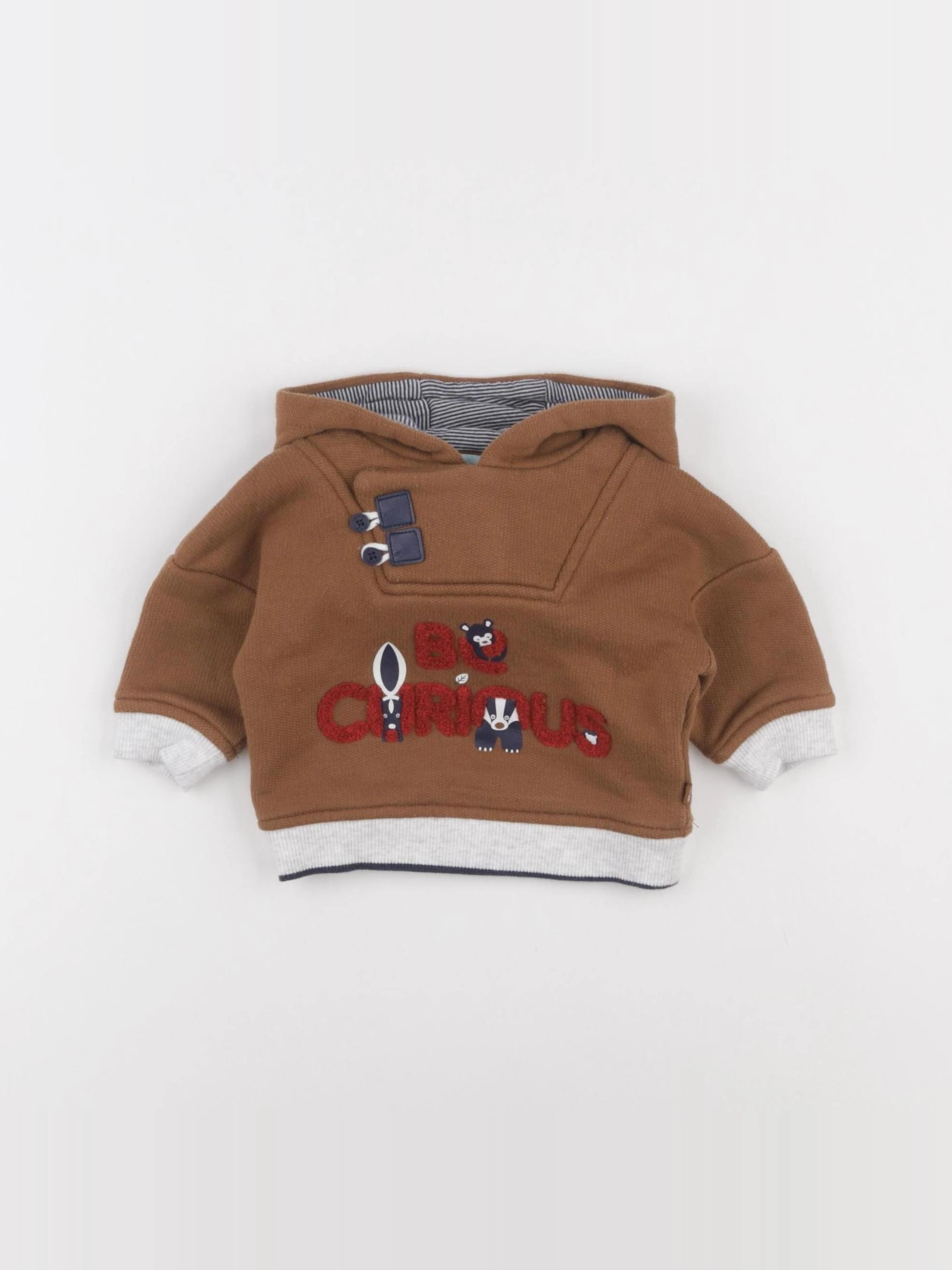 Obaïbi - sweat marron - 3 mois