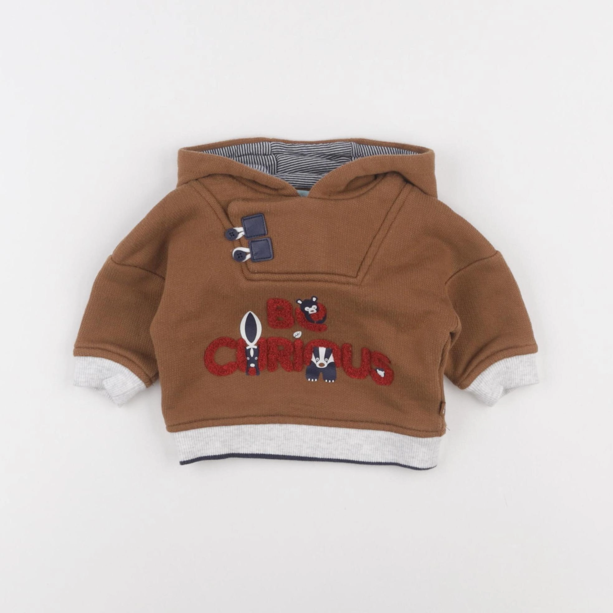 Obaïbi - sweat marron - 3 mois