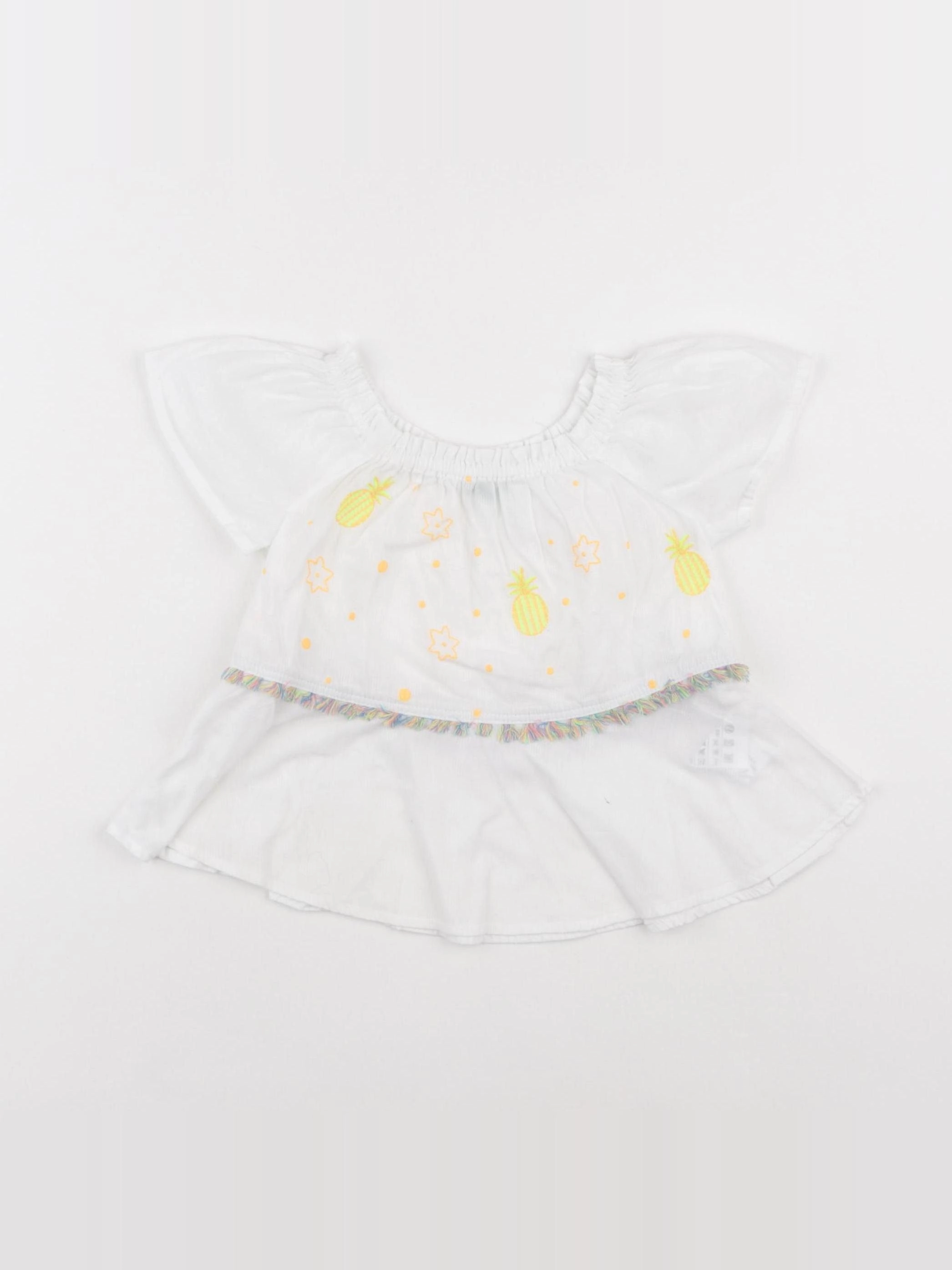 Benetton - tee-shirt blanc - 1 an