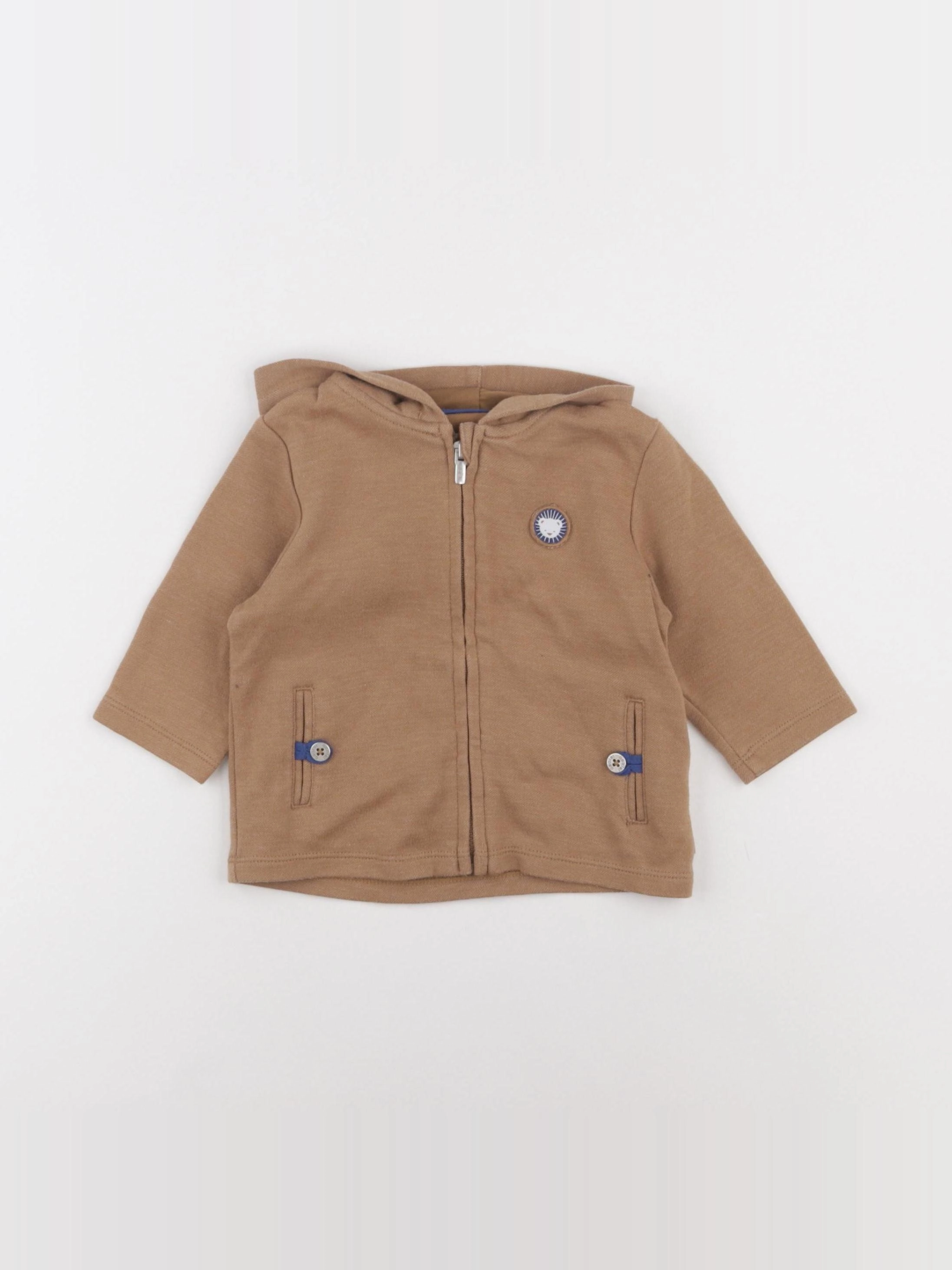 Obaïbi - sweat marron - 6 mois