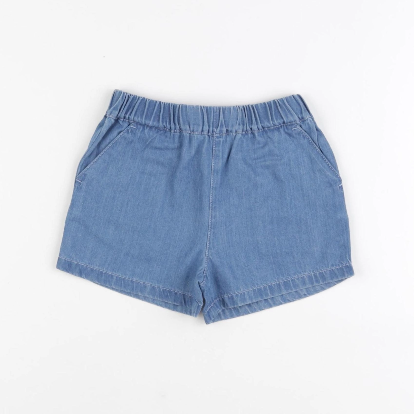 Petit Bateau - short bleu - 12 mois