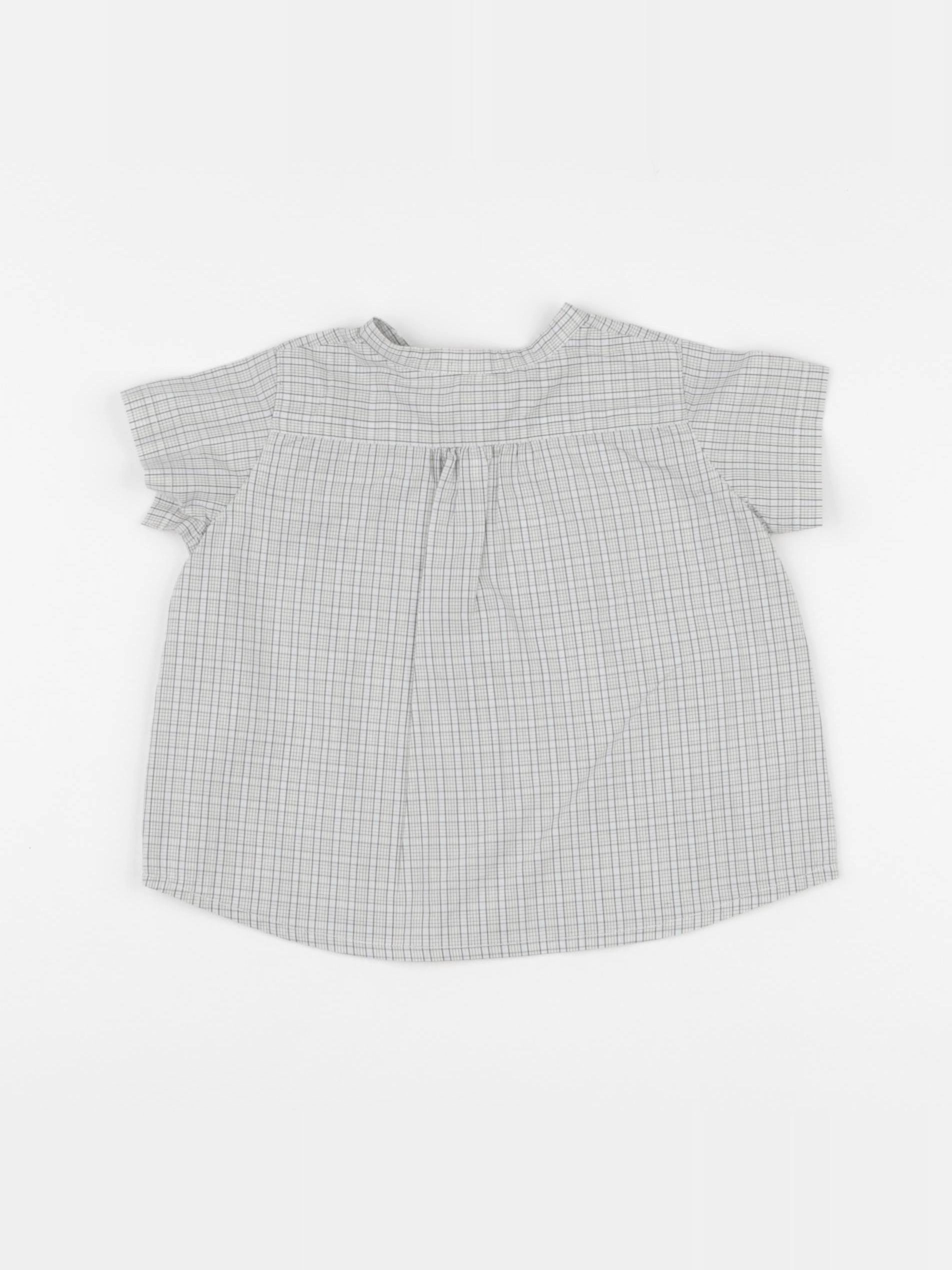 Bonpoint - chemise gris - 12 mois