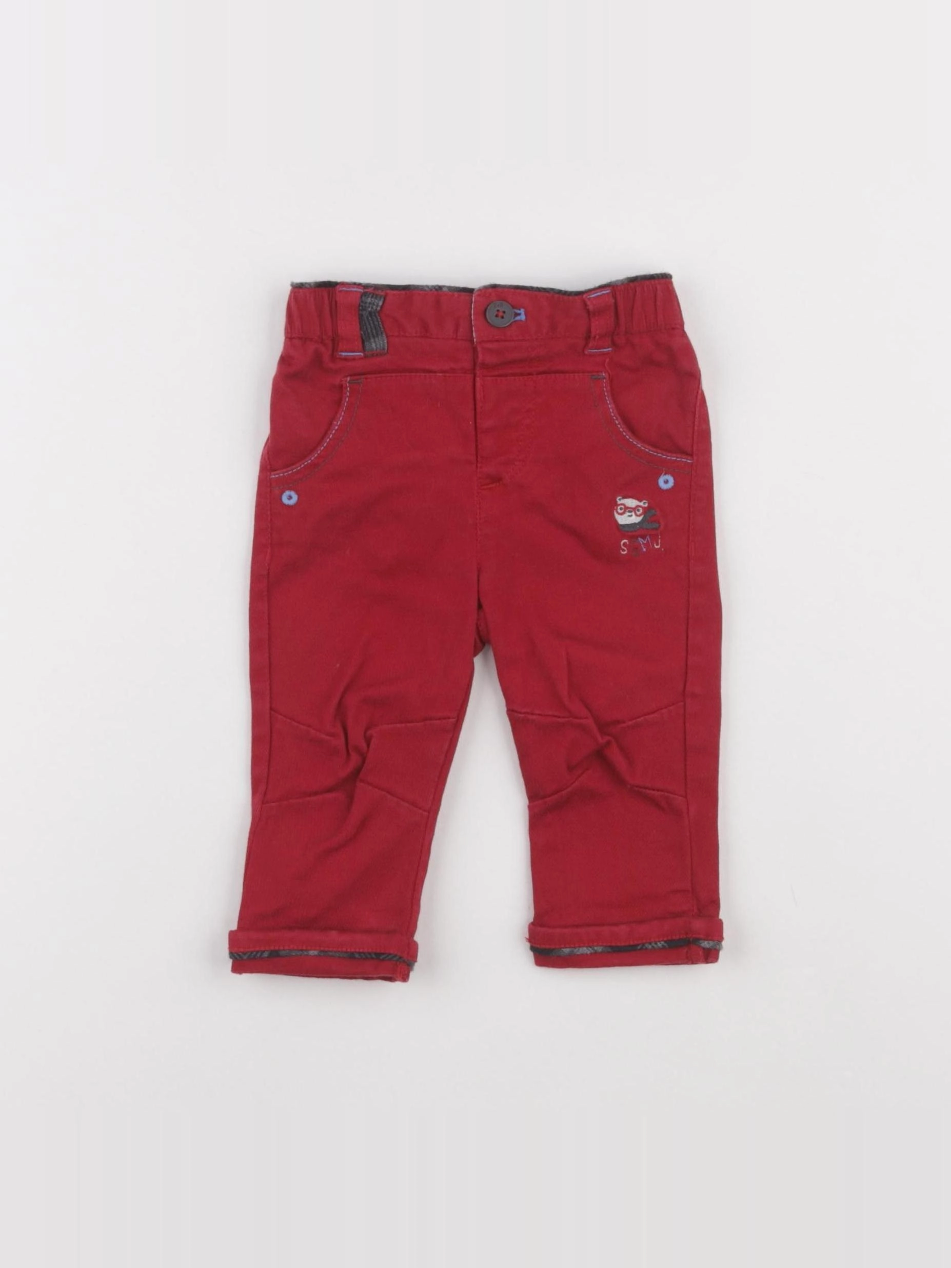 Sergent Major - pantalon rouge - 6 mois