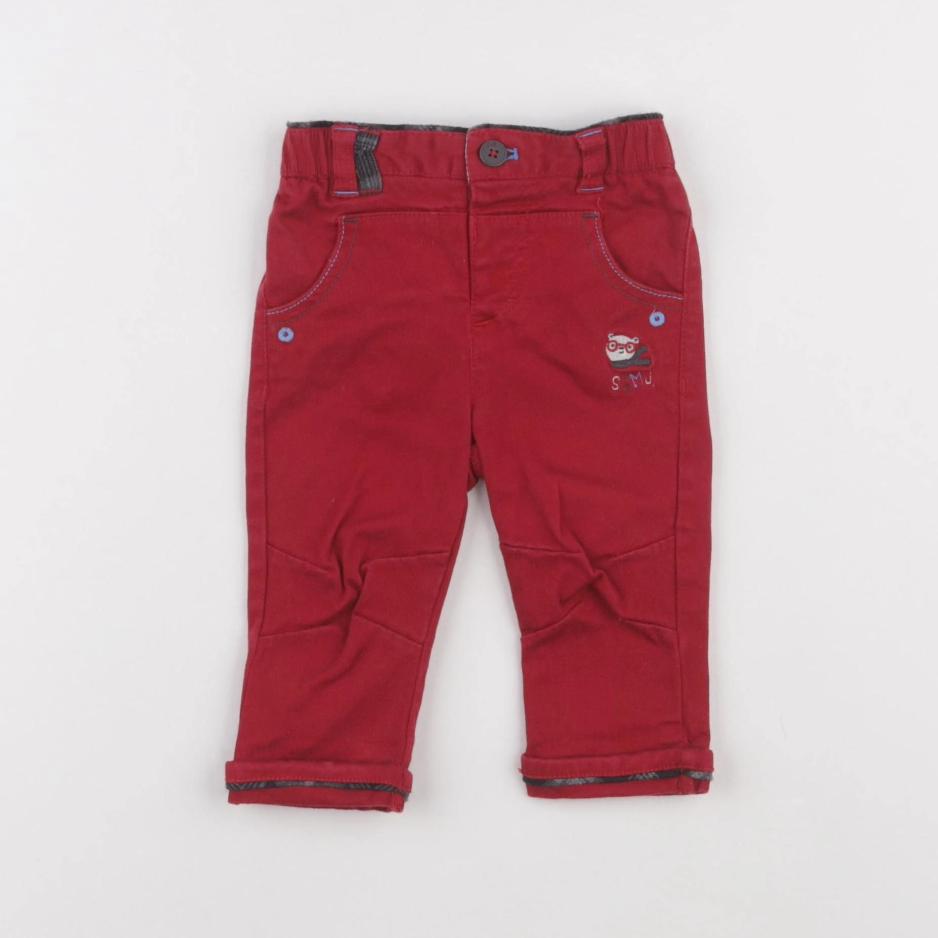 Sergent Major - pantalon rouge - 6 mois