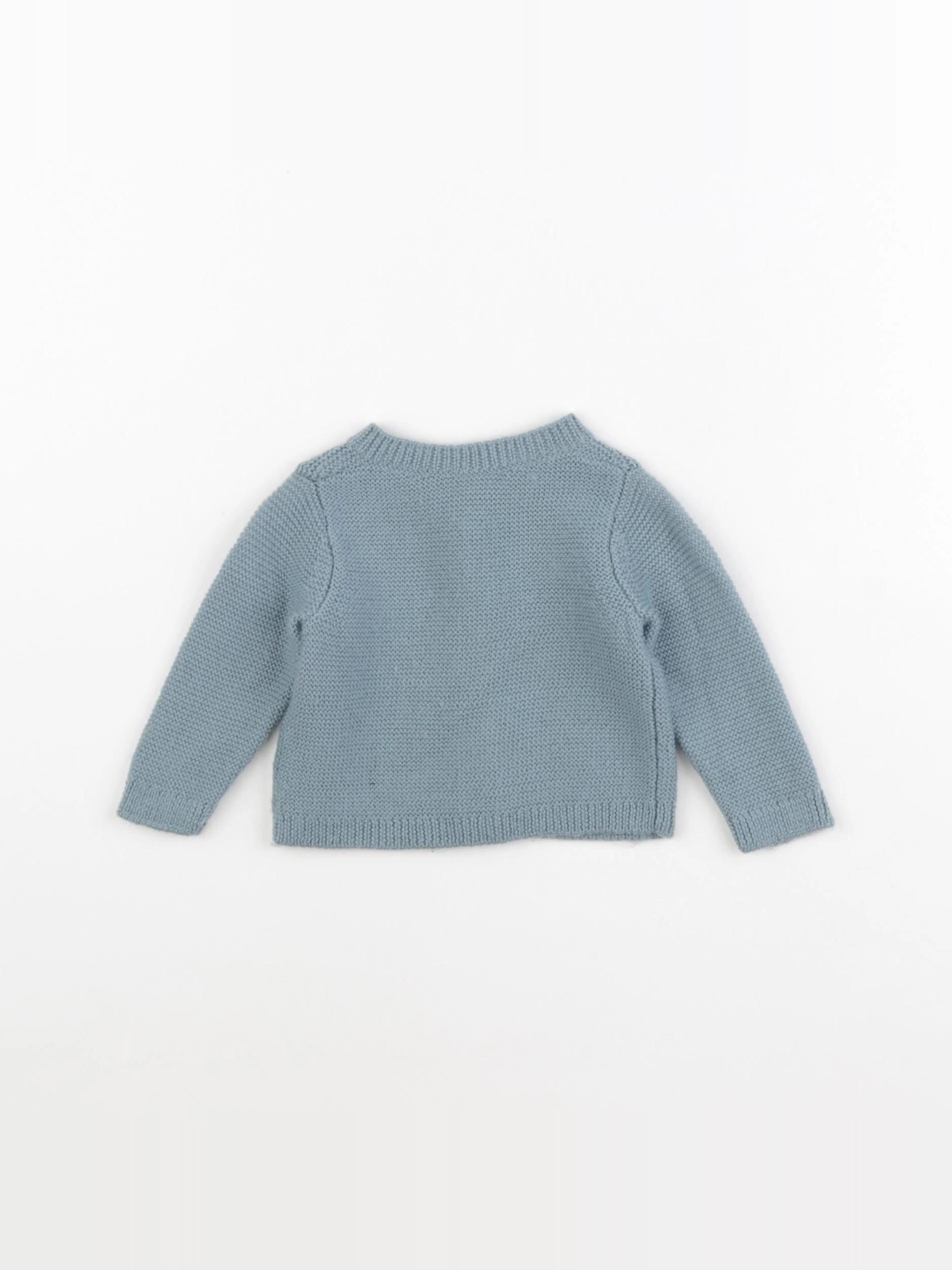 Bonpoint - gilet bleu - 3 mois