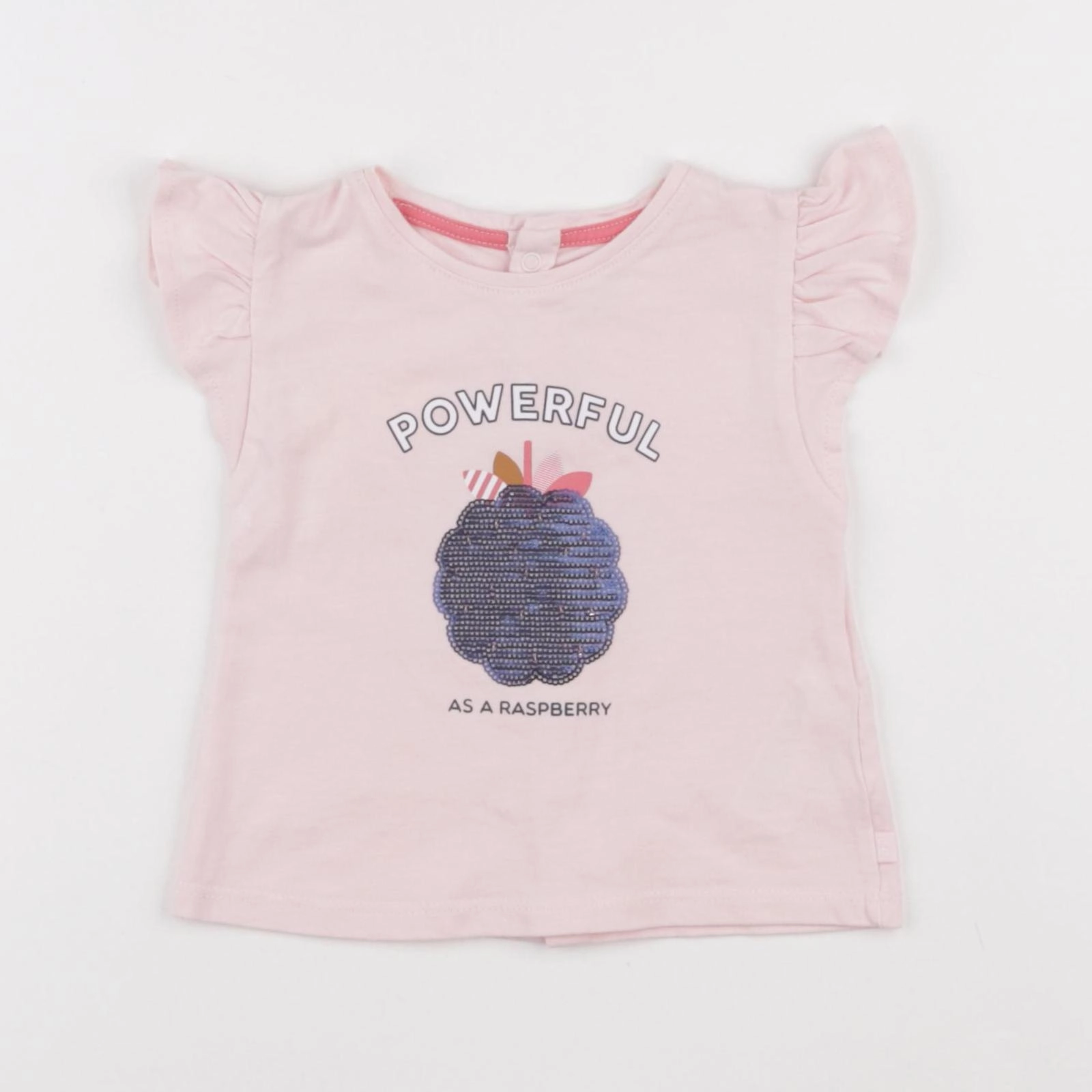 Obaïbi - tee-shirt rose - 6 mois