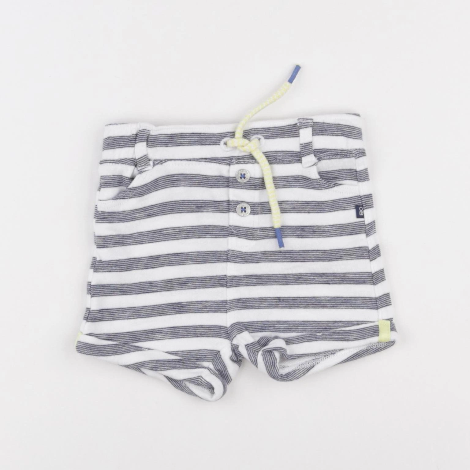 Obaïbi - short bleu - 6 mois