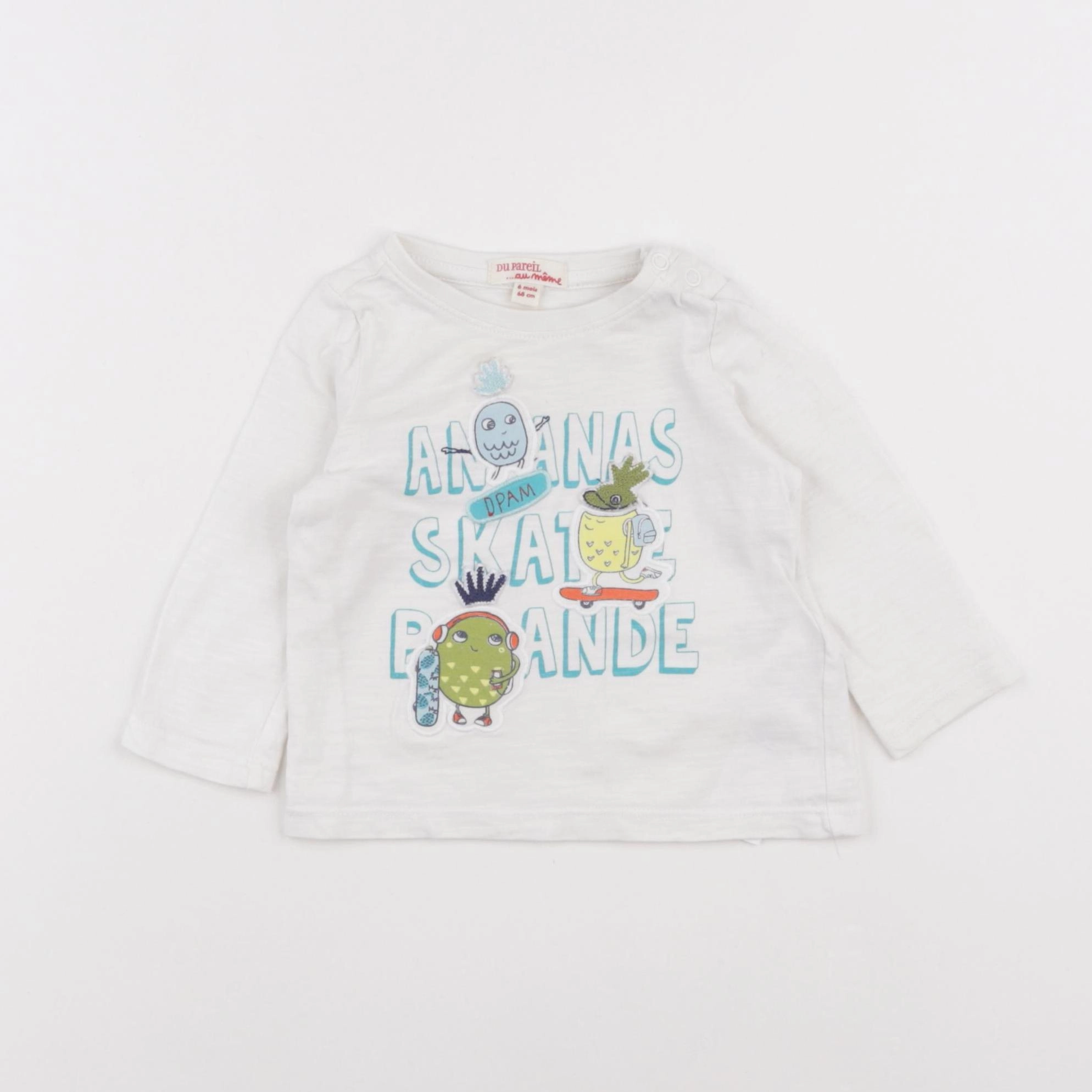 DPAM - tee-shirt multicolore - 6 mois