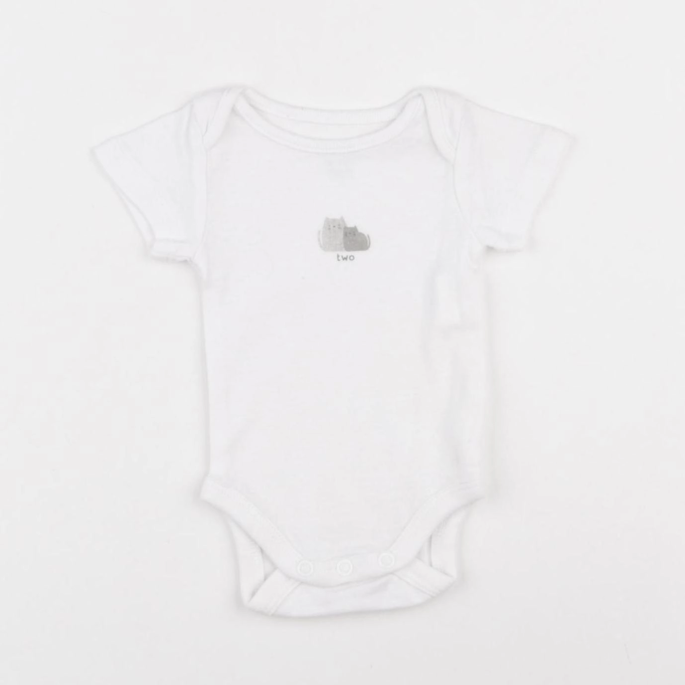 Obaïbi - body blanc - 0 mois