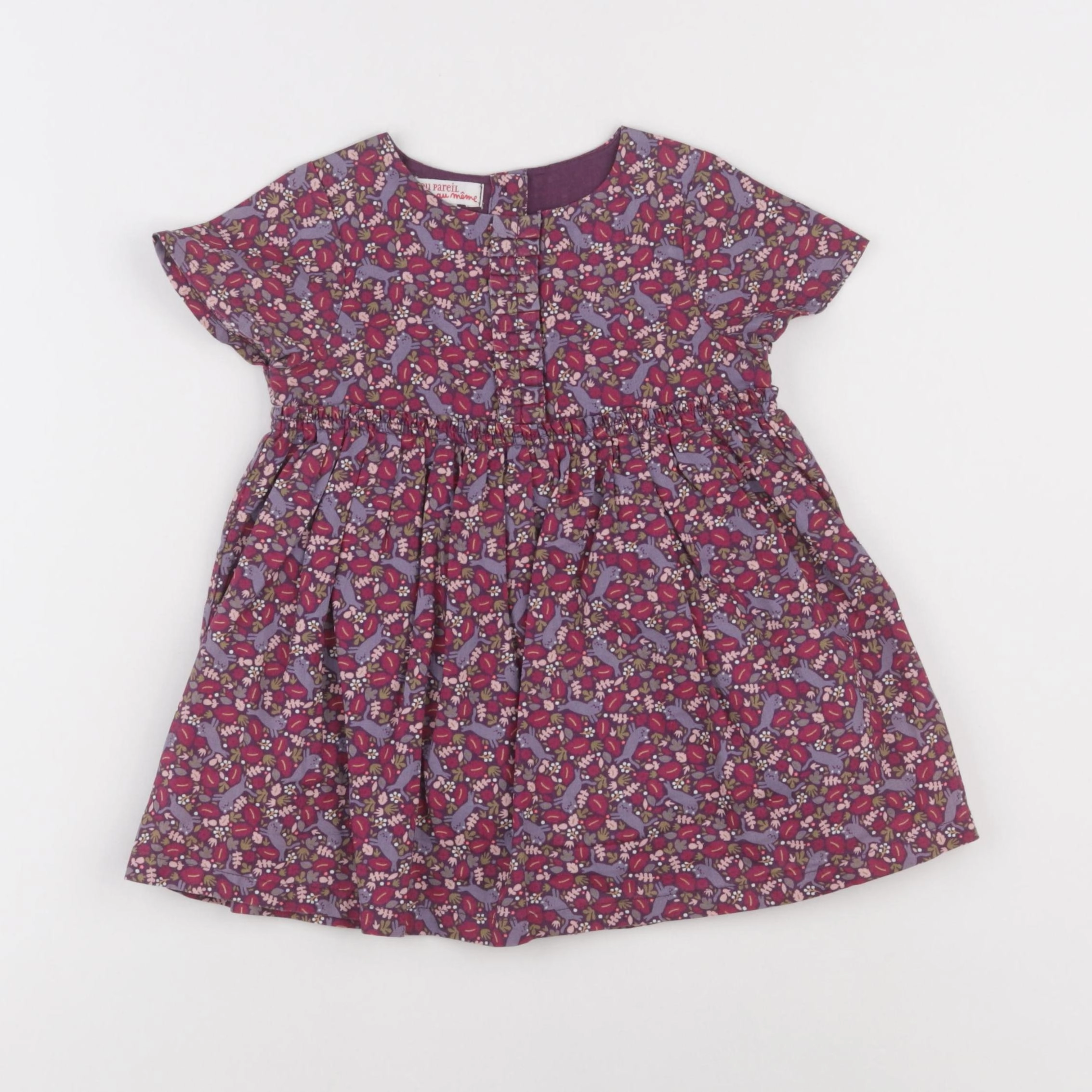 DPAM - robe violet - 12 mois