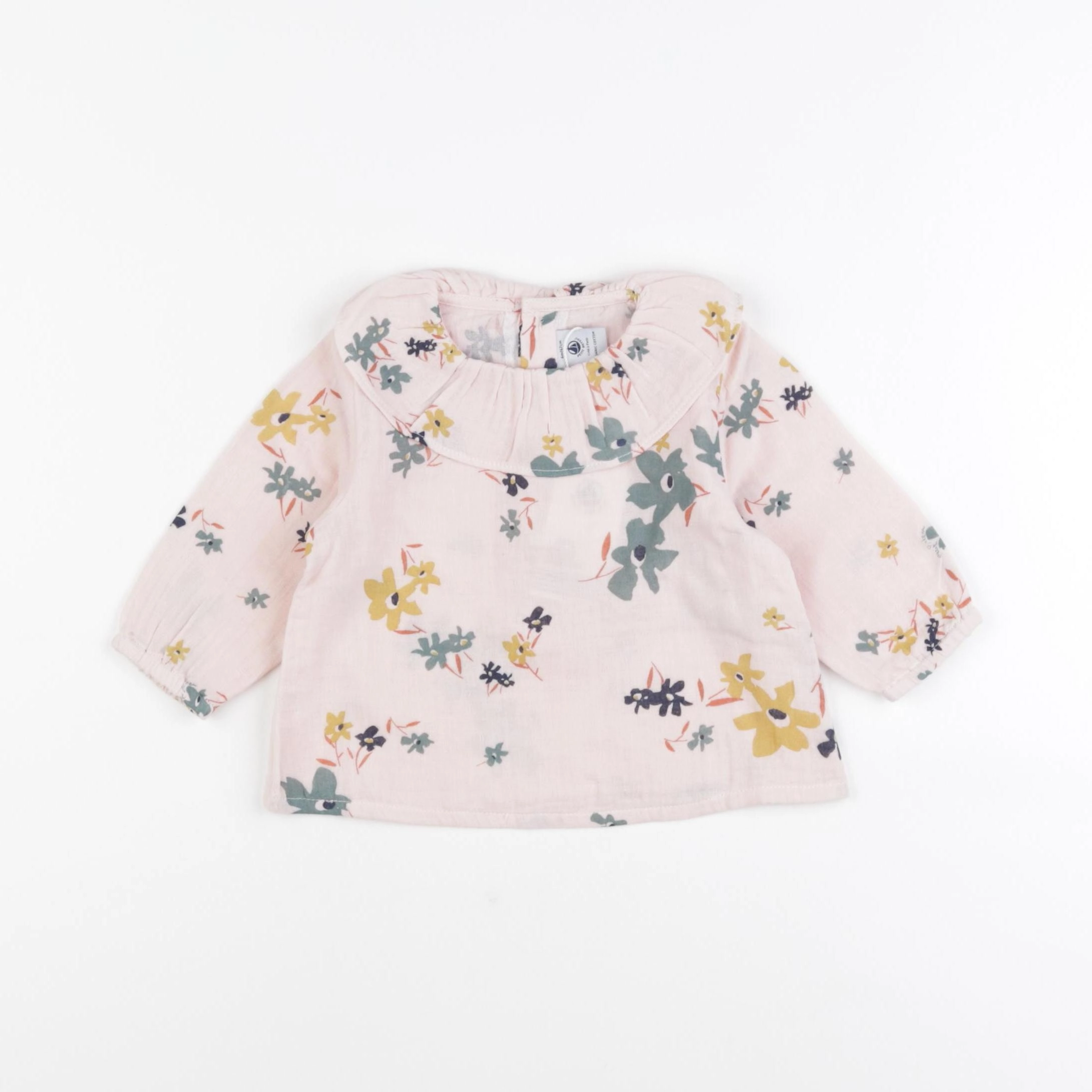 Petit Bateau - blouse multicolore - 6 mois