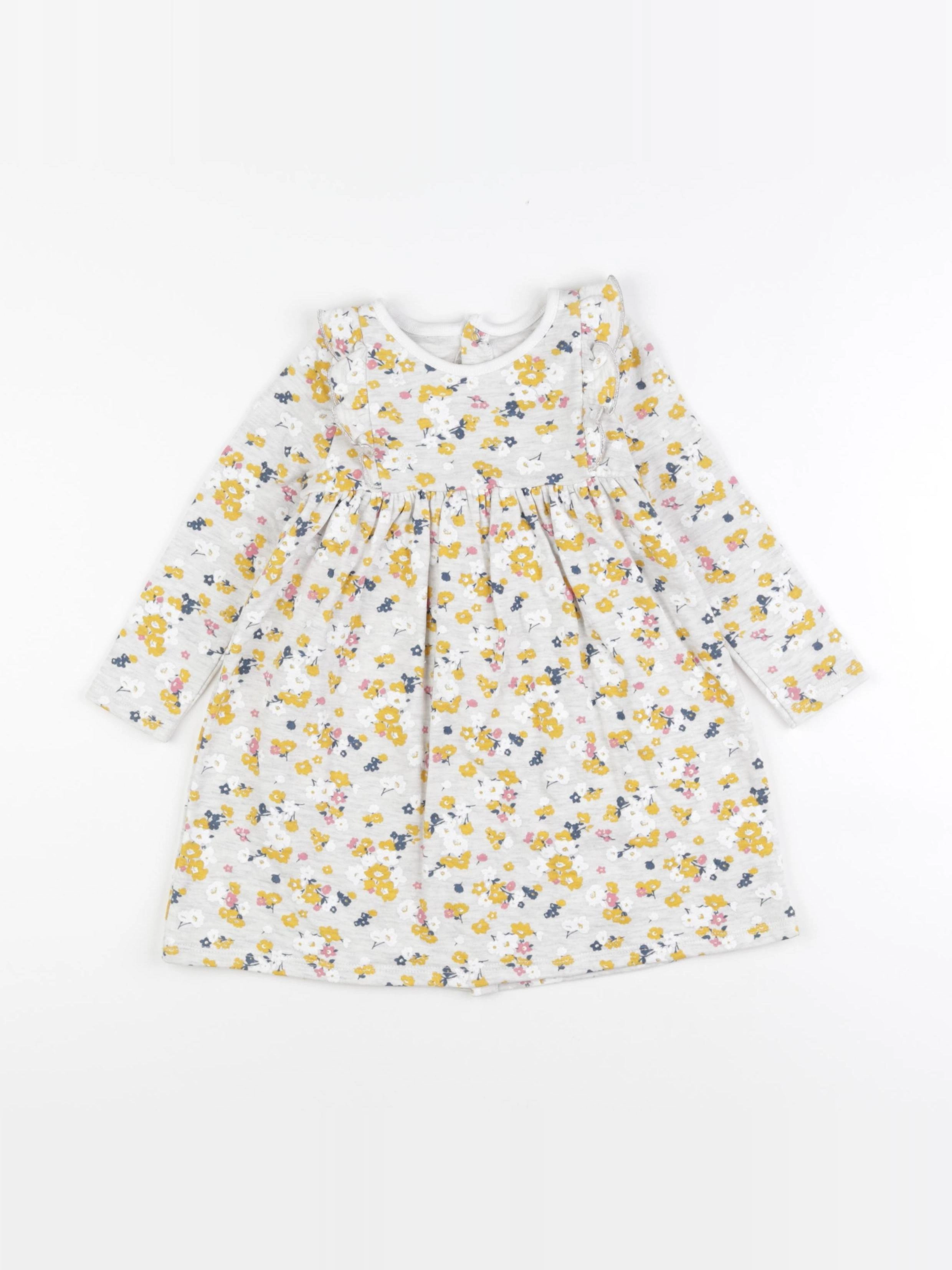 Petit Bateau - robe multicolore - 24 mois