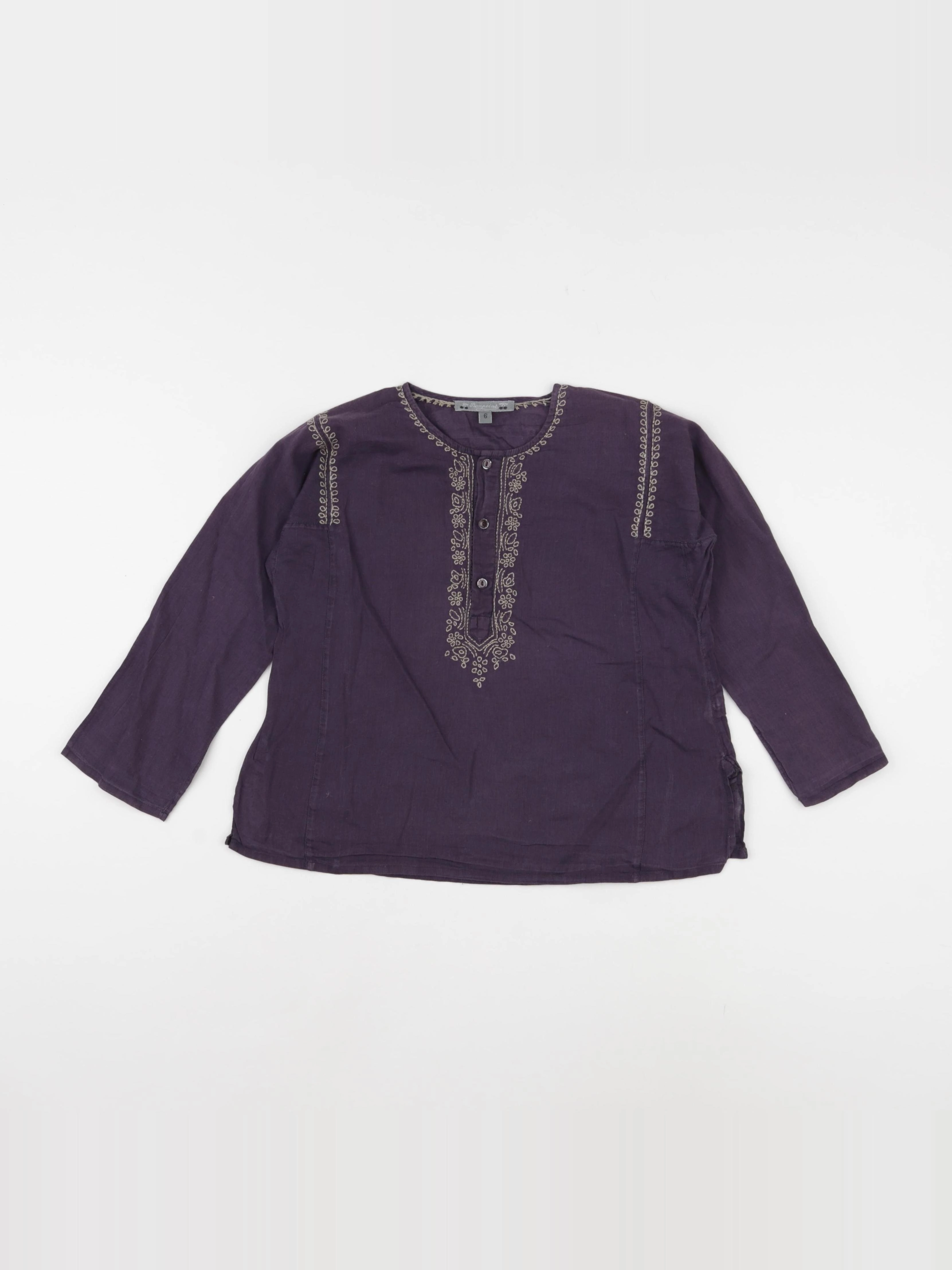 Bonpoint - blouse violet - 6 ans