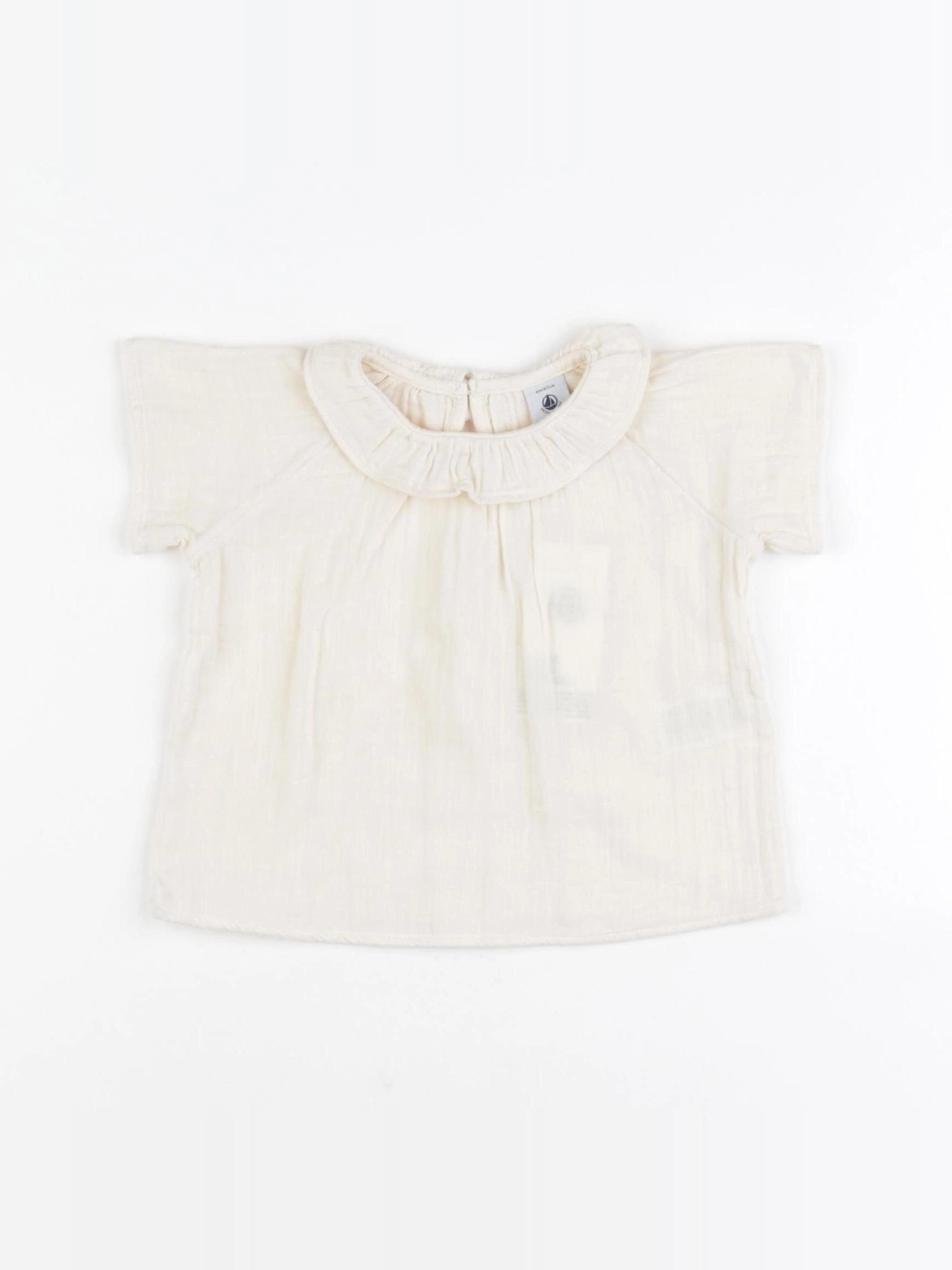 Petit Bateau - blouse beige - 6 mois