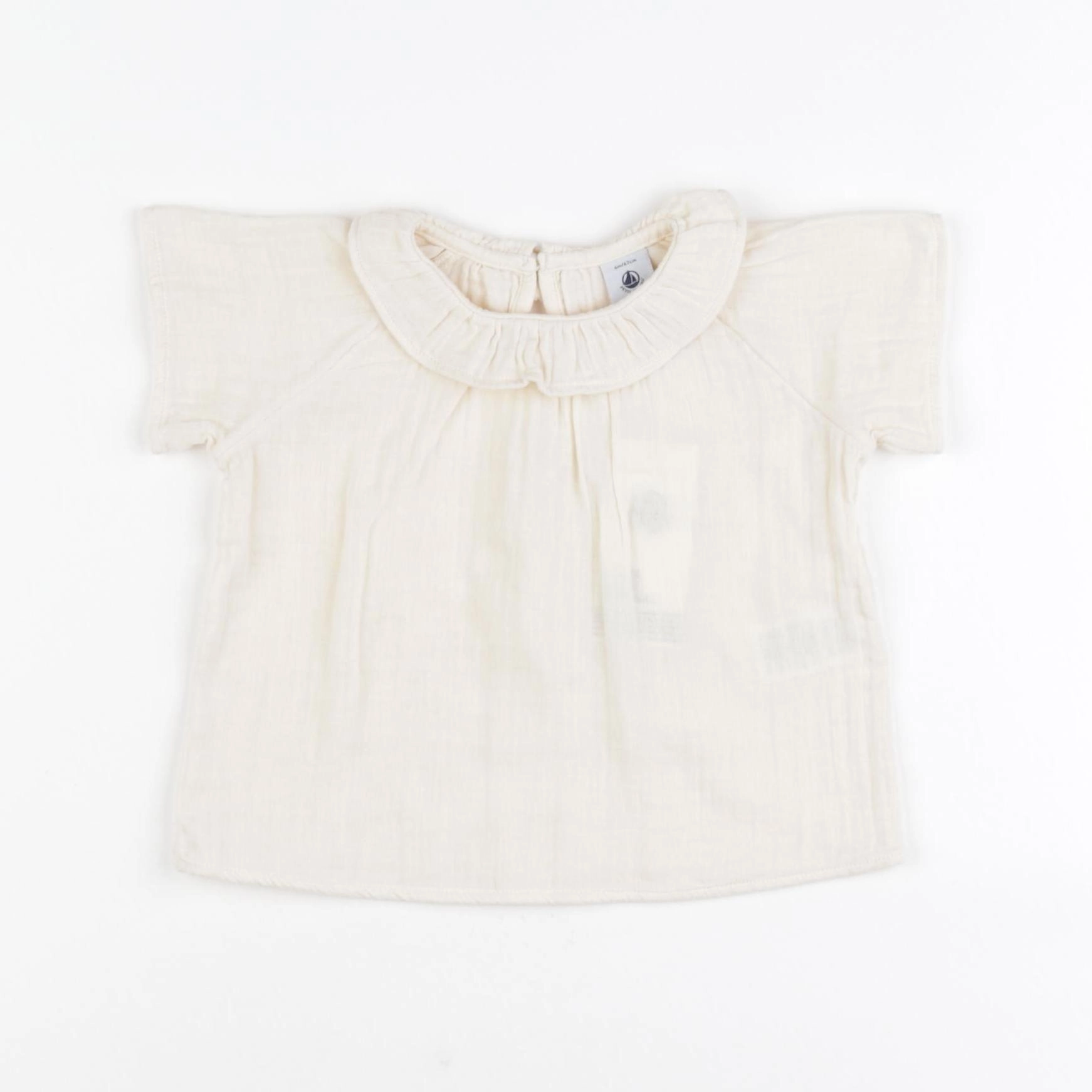 Petit Bateau - blouse beige - 6 mois
