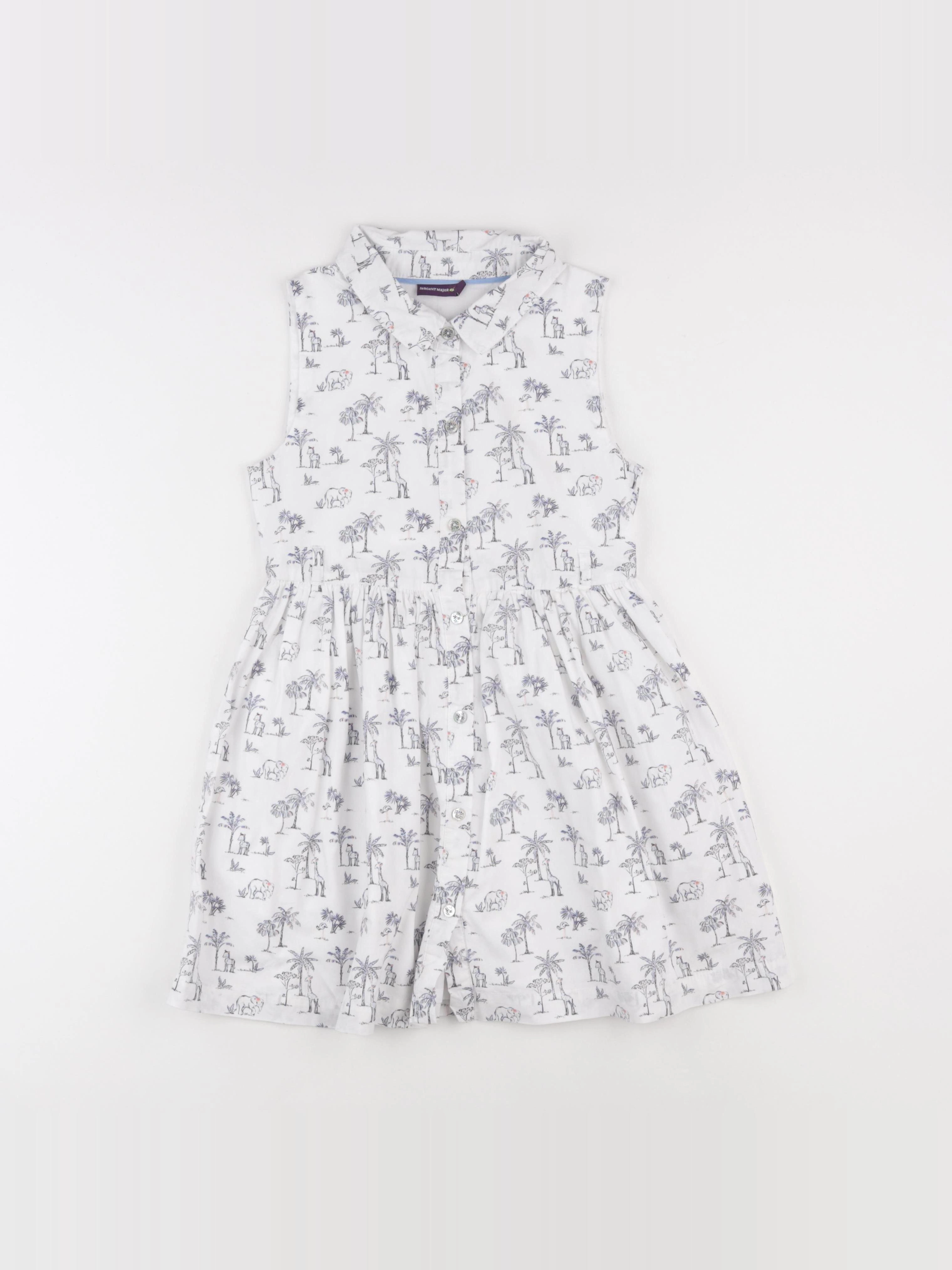 Sergent Major - robe bleu - 7 ans