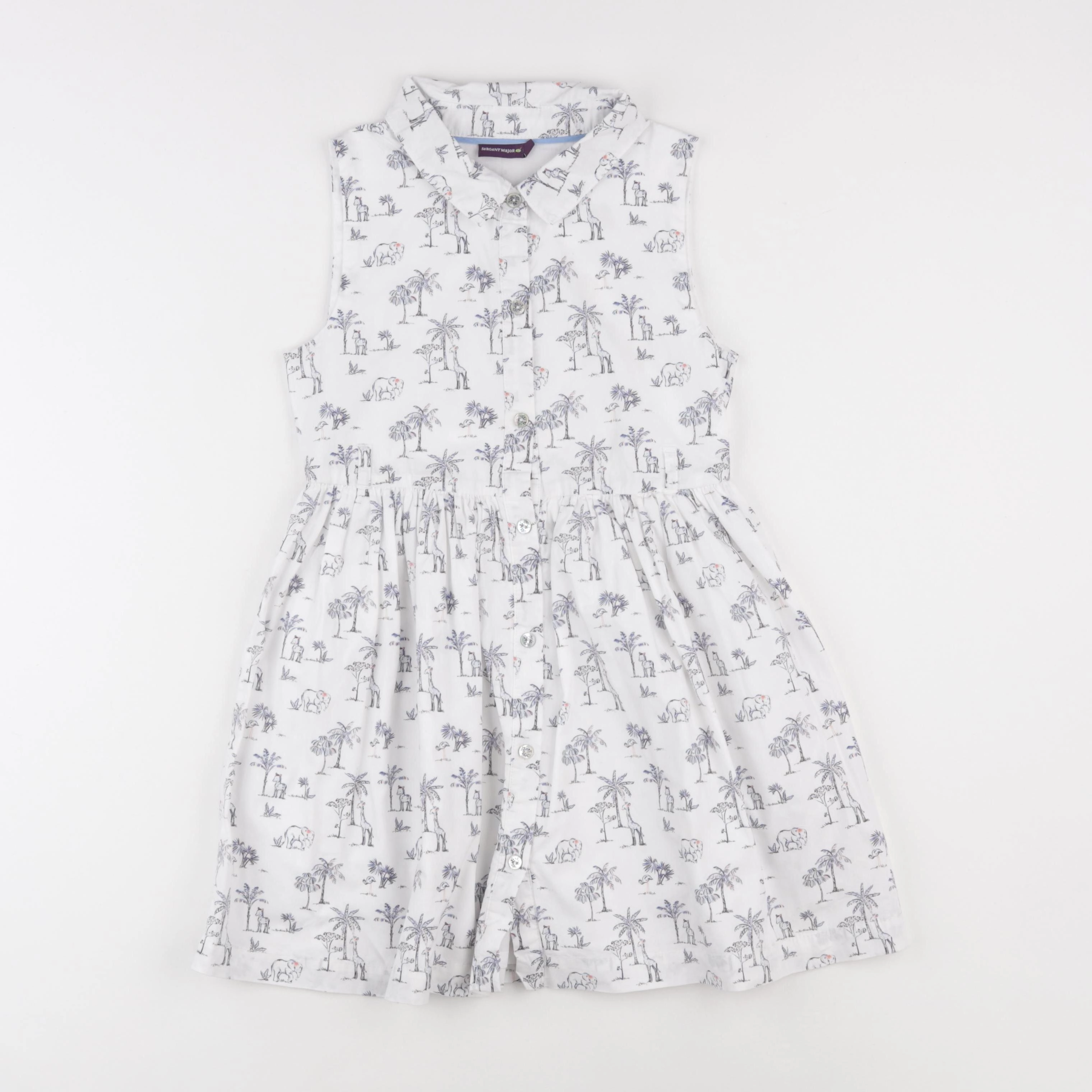 Sergent Major - robe bleu - 7 ans