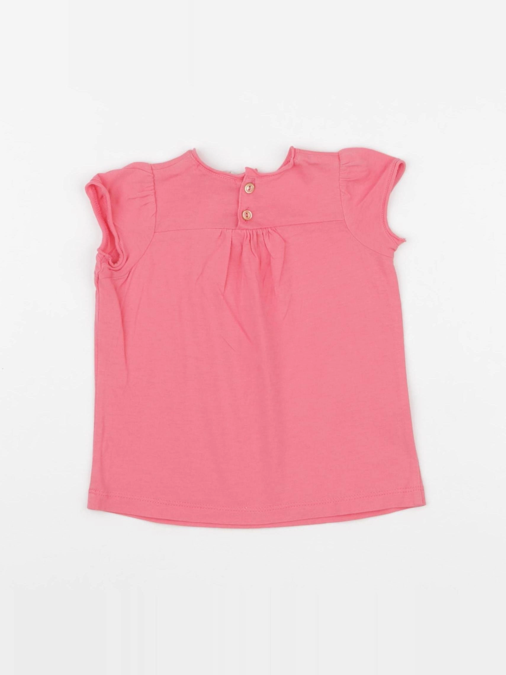 Bonpoint - tee-shirt rose - 6 mois
