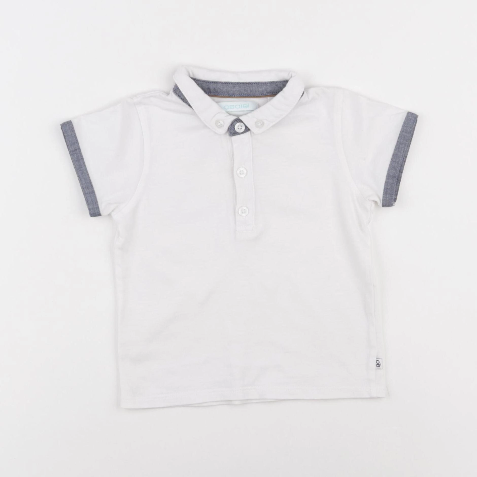 Obaïbi - tee-shirt blanc - 9 mois