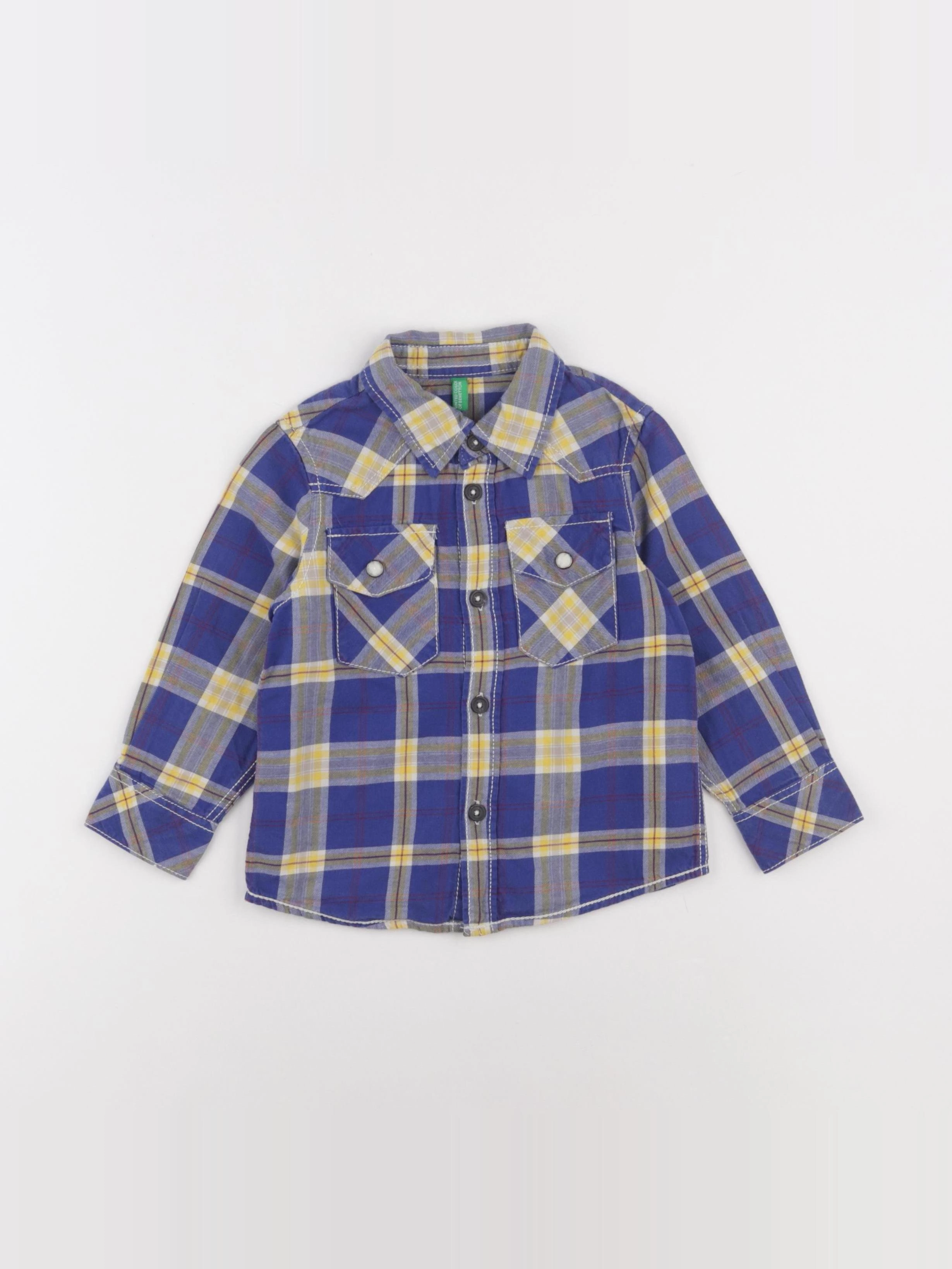 Benetton - chemise multicolore - 1 an à 2 ans