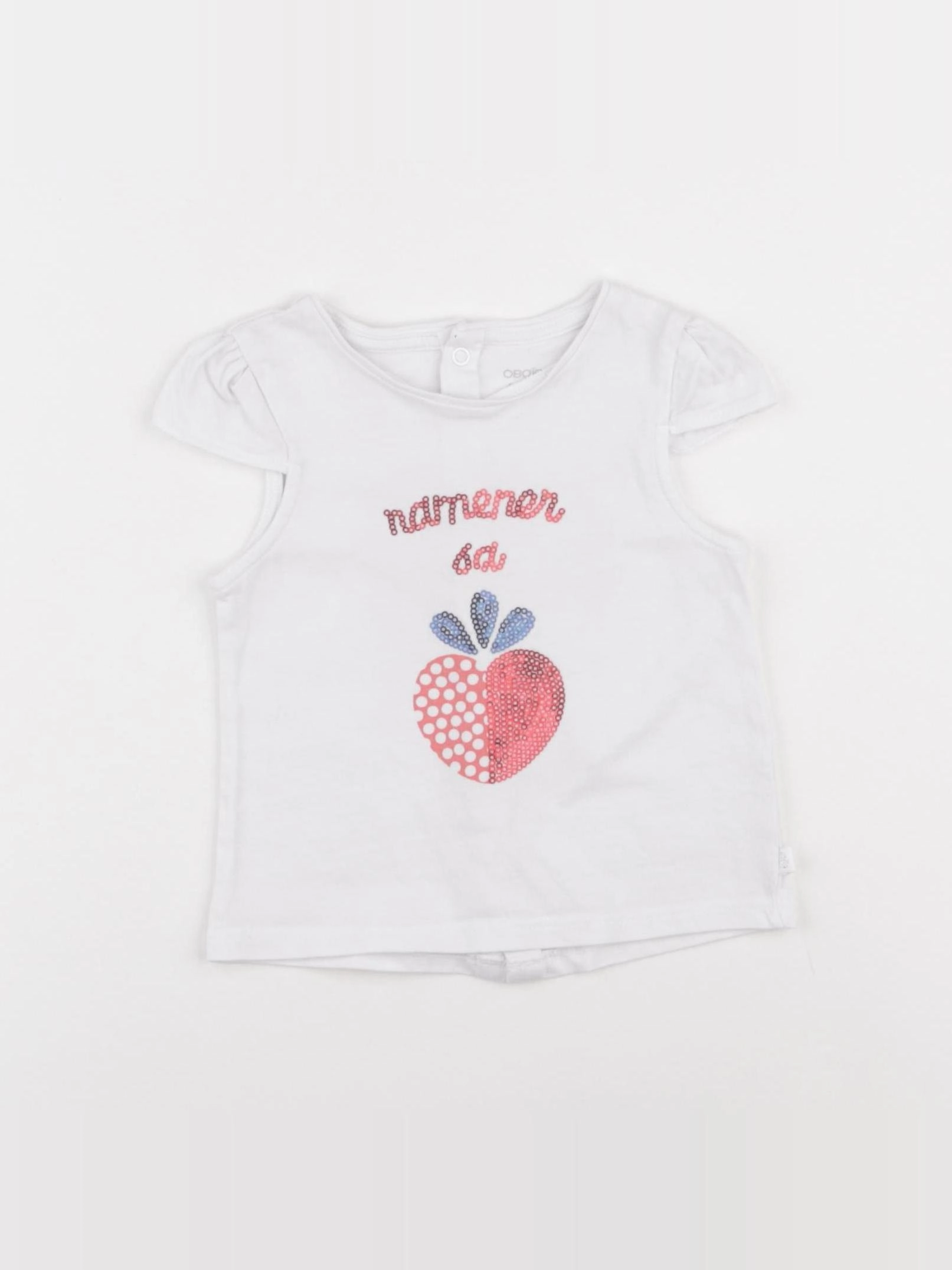 Obaïbi - tee-shirt multicolore - 9 mois